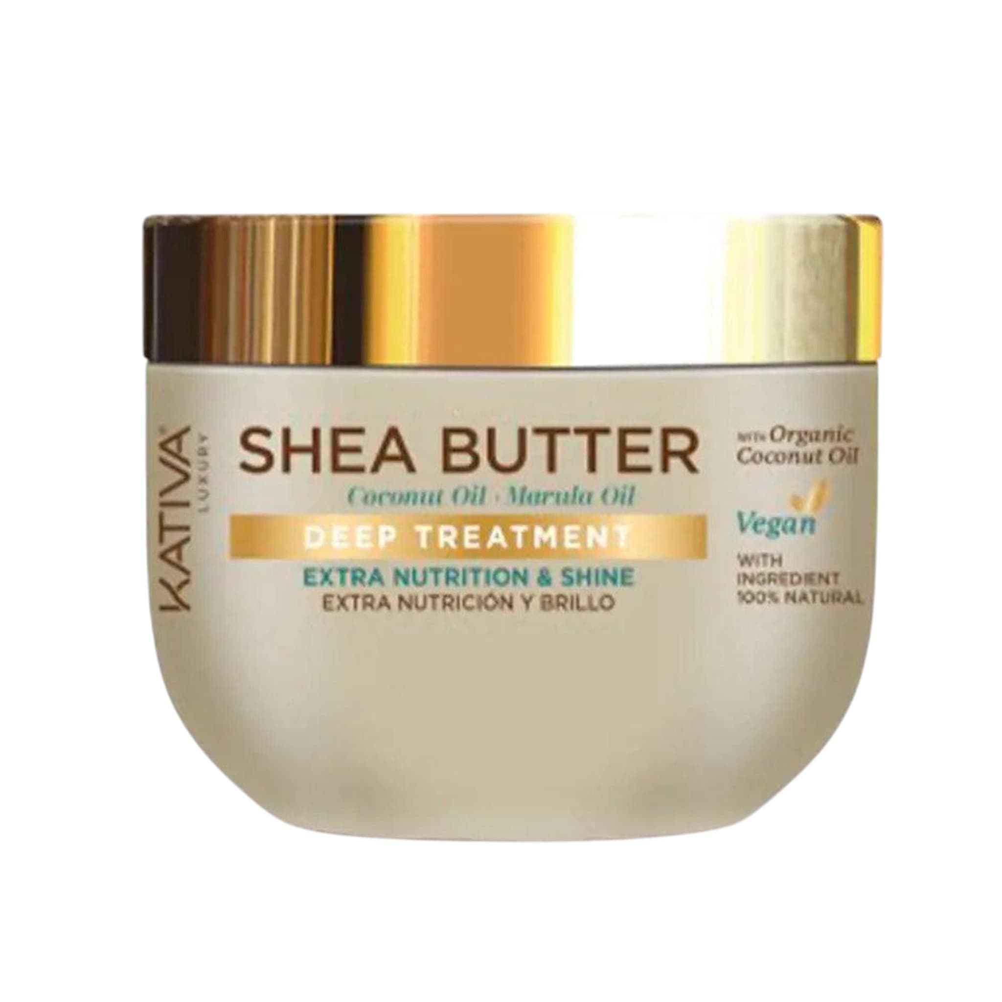 Kativa Shea Butter Deep Treatment Μάσκα Θρέψης και Λάμψης με Έλαιο Καρύδας και Έλαιο Marula 300ml 1