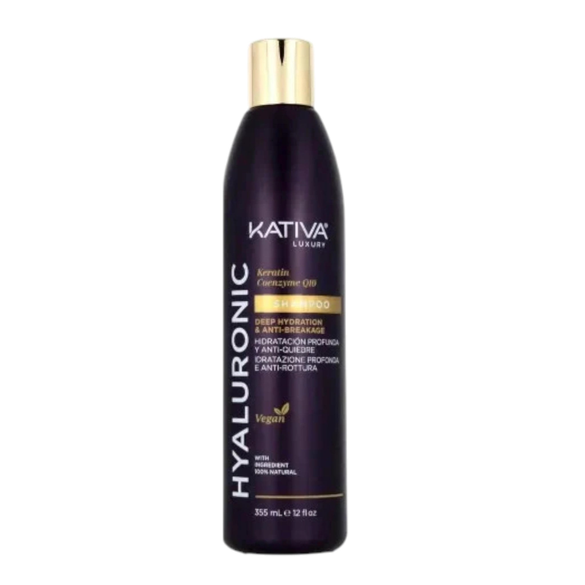 Kativa Hyaluronic Coenzyme Q10 Shampoo Σαμπουάν Αναδόμησης και Θρέψης 355ml 1