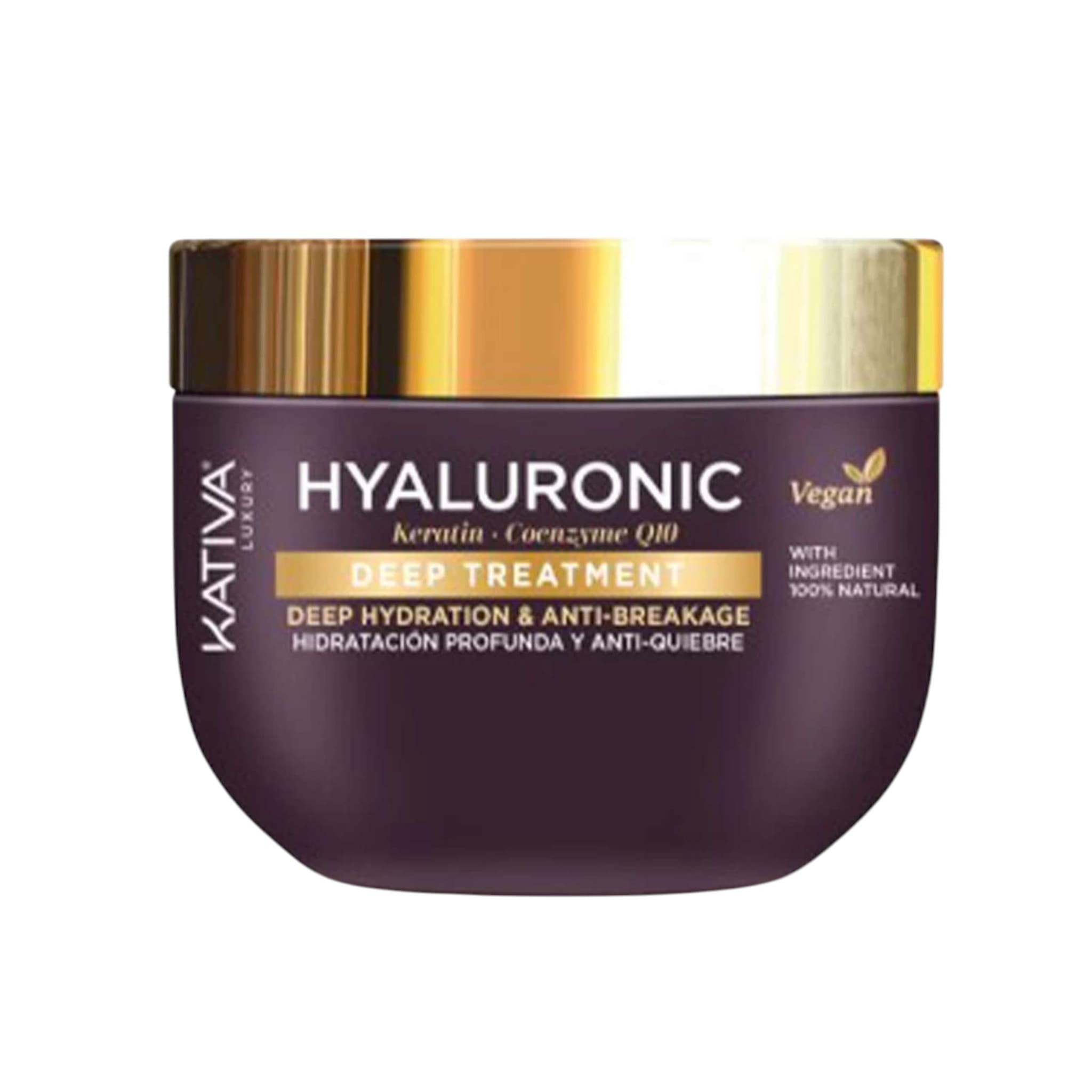 Kativa Luxury Hyaluronic Keratin Coenzyme Q10 Deep Treatment Μάσκα Αναδόμησης και Θρέψης 300ml 1