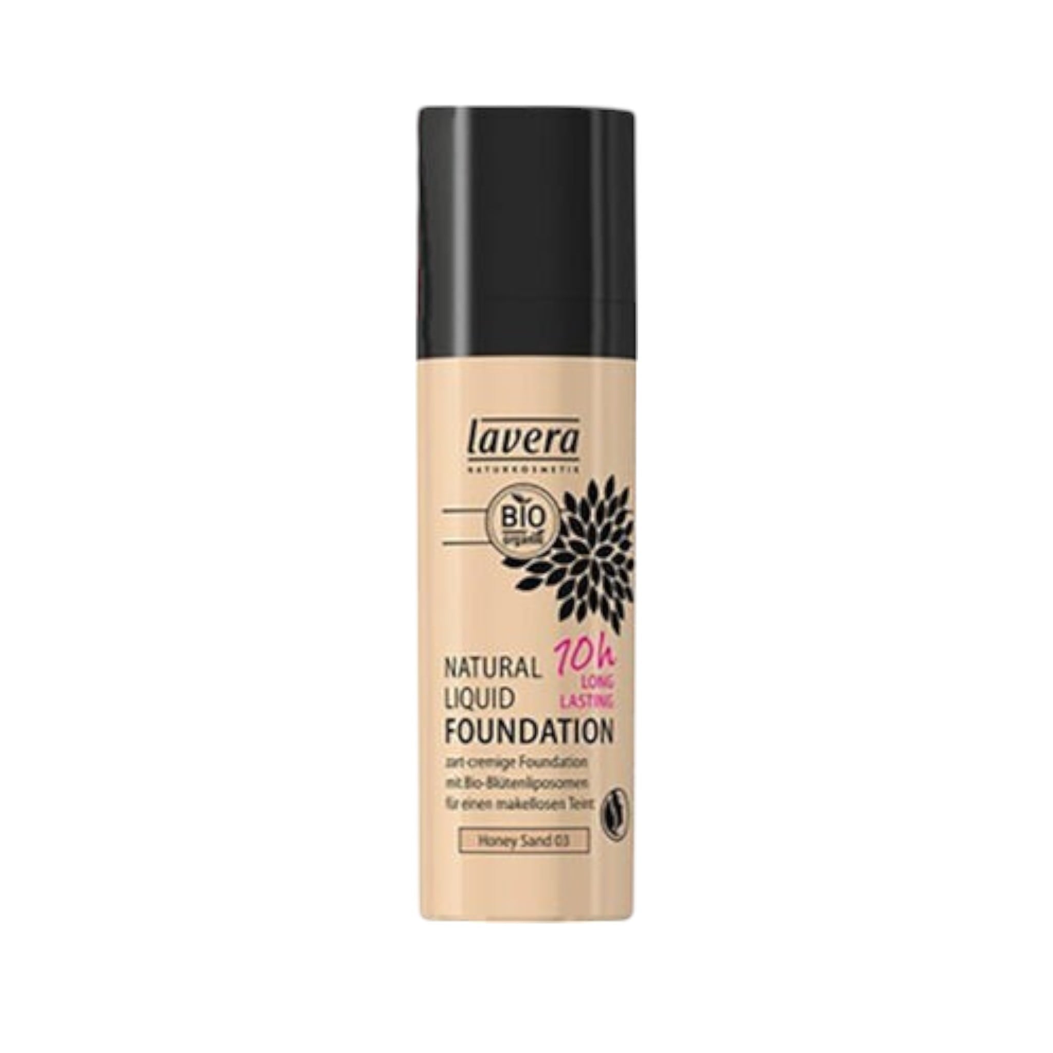 Lavera Natural Liquid Foundation Υγρό Make Up σε Απόχρωση Honey Sand 03 30ml 1