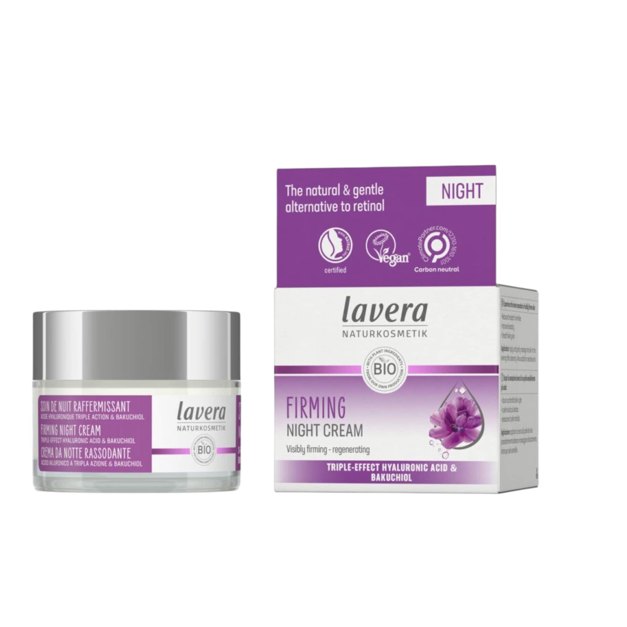 Lavera Firming Κρέμα Προσώπου Νυκτός για Ενυδάτωση και Σύσφιξη 50ml 1