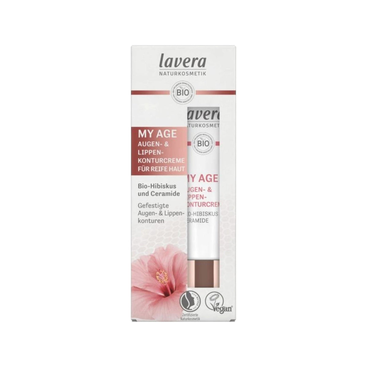 Lavera My Age Κρέμα Περιγράμματος για Μάτια και Χείλη με Βιολογικό Ιβίσκο και Κεραμίδια 15ml 2