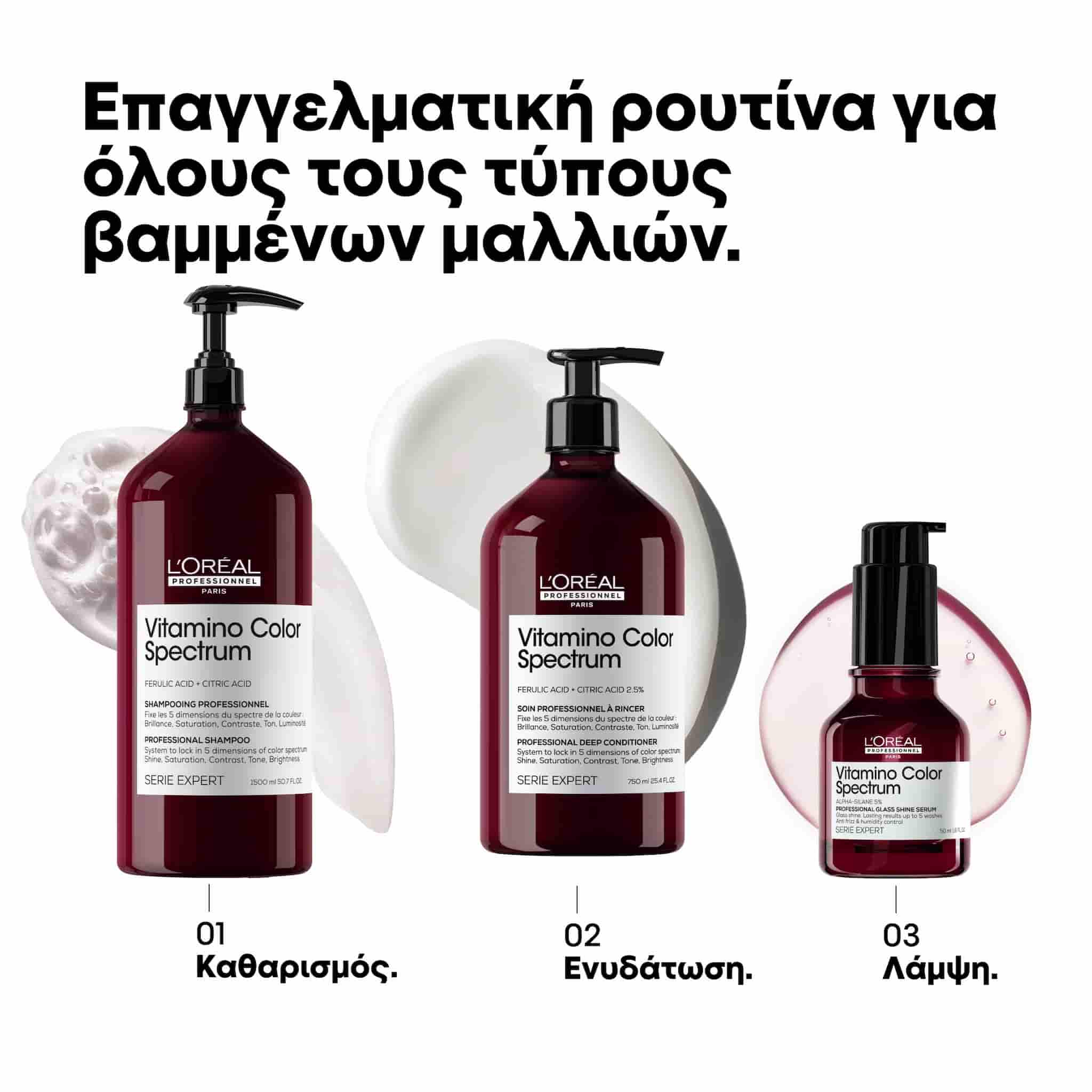 L'Oreal Professionnel Serie Expert Vitamino Color Spectrum Σαμπουάν Για Όλους Τους Τύπους Βαμμένων Μαλλιών 1500ml 7