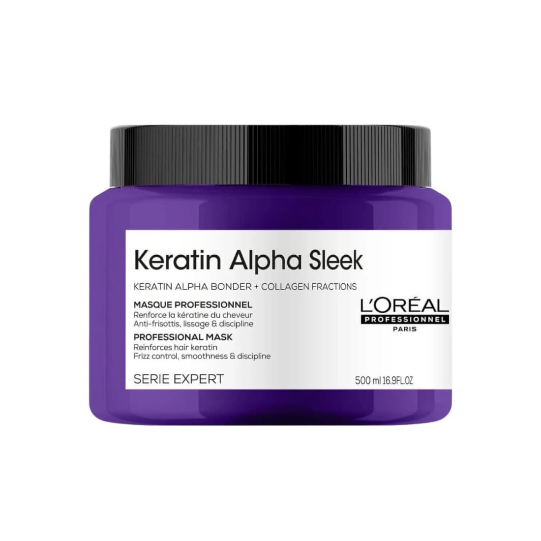 L'Oreal Professionnel Keratin Alpha Sleek Professional Mask Μάσκα Λείανσης Για Ατίθασα Μαλλιά 500ml 1