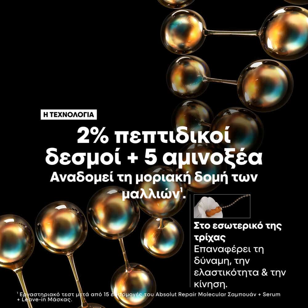 L'Oreal Professionnel Absolut Repair Molecular Trio Σετ Μοριακής Επανόρθωσης 5