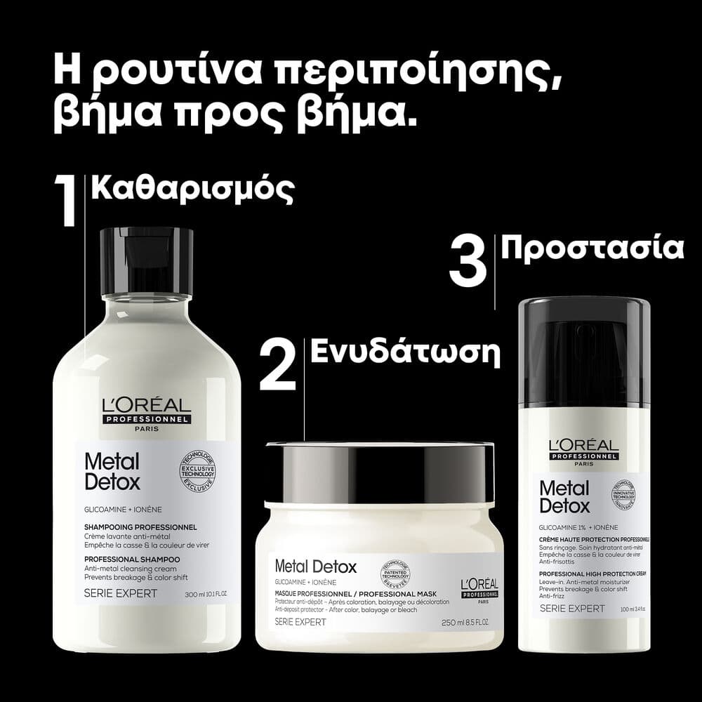 L'Oreal Professionnel Metal Detox Trio Σετ Προστασίας από το Σπάσιμο 3