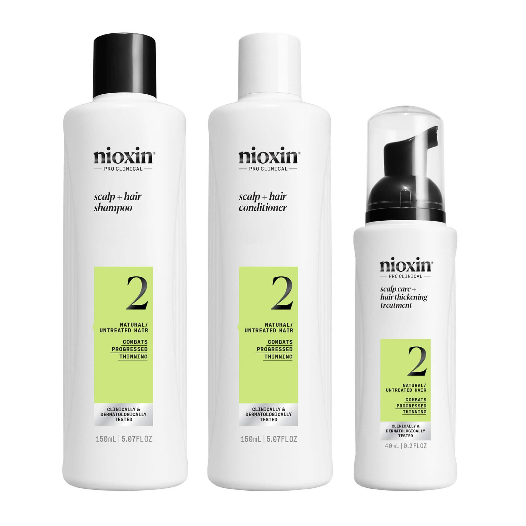 Nioxin Promo Scalp & Hair System 2 Kit Φυσικά Μαλλιά Προοδευτική Αραίωση (Shampoo 150ml, Conditioner 150ml, Treatment 40ml)