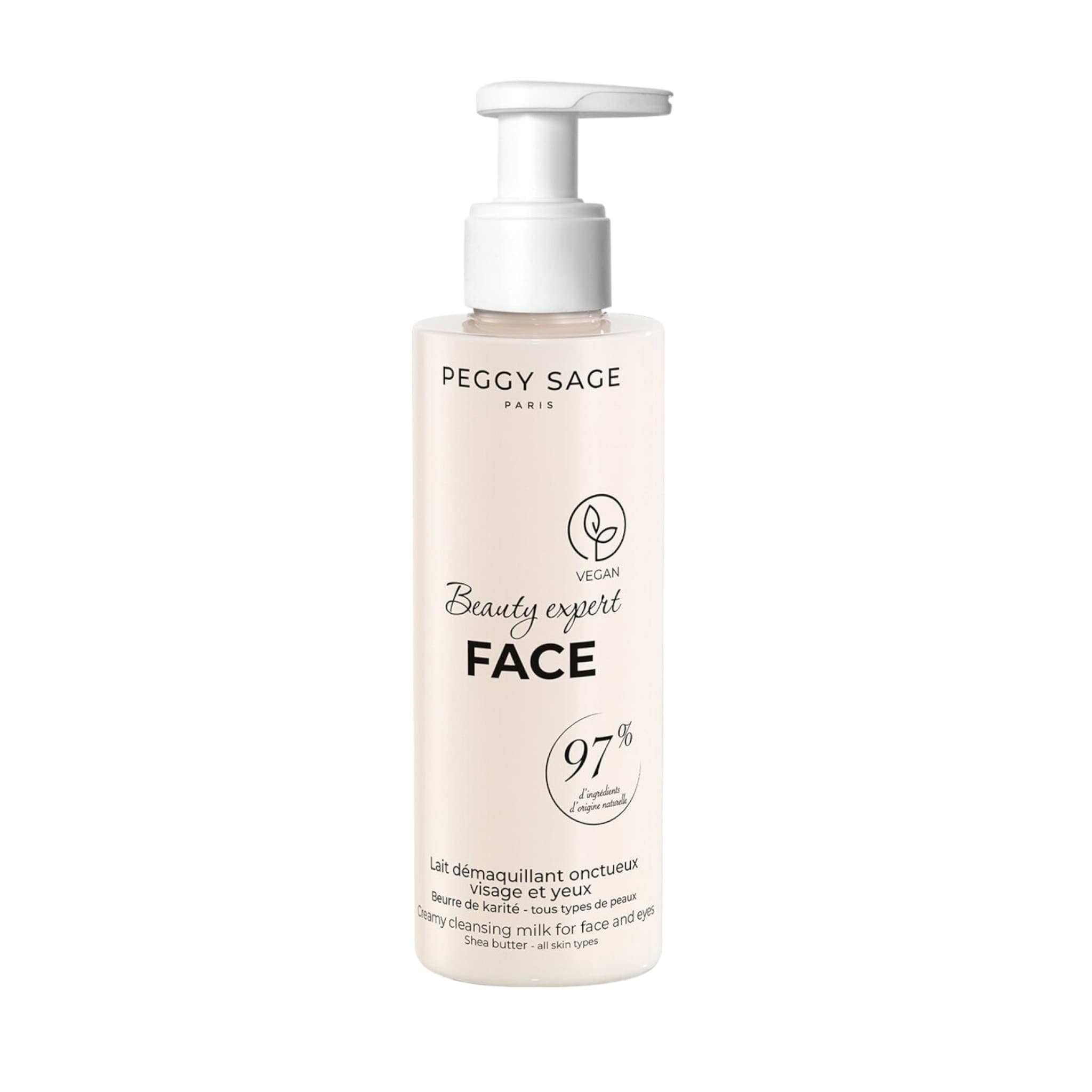 Peggy Sage Beauty Expert Creamy Cleansing Milk For Face And Eyes Γαλάκτωμα Ντεμακιγιάζ για Πρόσωπο και Μάτια 200ml 1