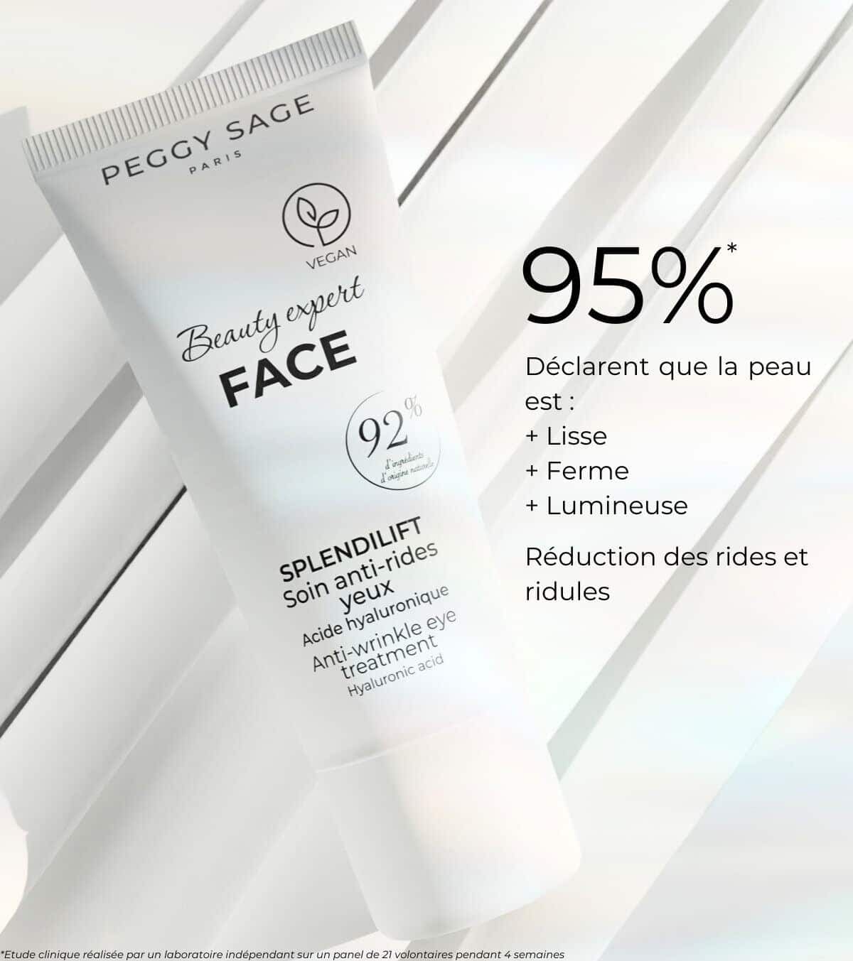 Peggy Sage Beauty Expert Face Splendlift Anti-Wrinkle Eye Treatment Κρέμα Ματιών Αντιγήρανσης με Υαλουρονικό Οξύ 15ml 2
