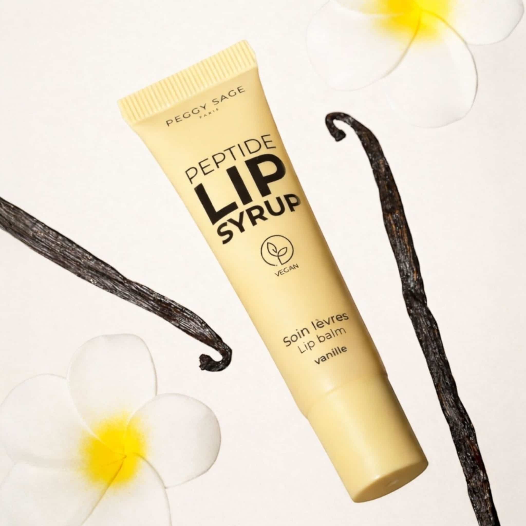 Peggy Sage Peptide Lip Syrup Vanille Lip Balm με Πεπτίδια & Άρωμα Βανίλια 10ml 2
