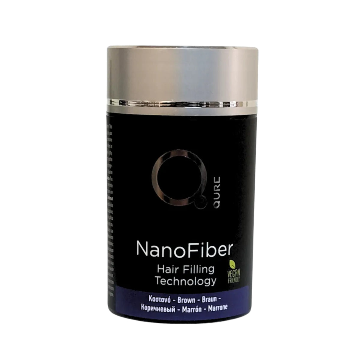 NanoFiber Brown Hair Filling Technology by Qure Νανοΐνες Πύκνωσης Μαλλιών Καστανό 25gr