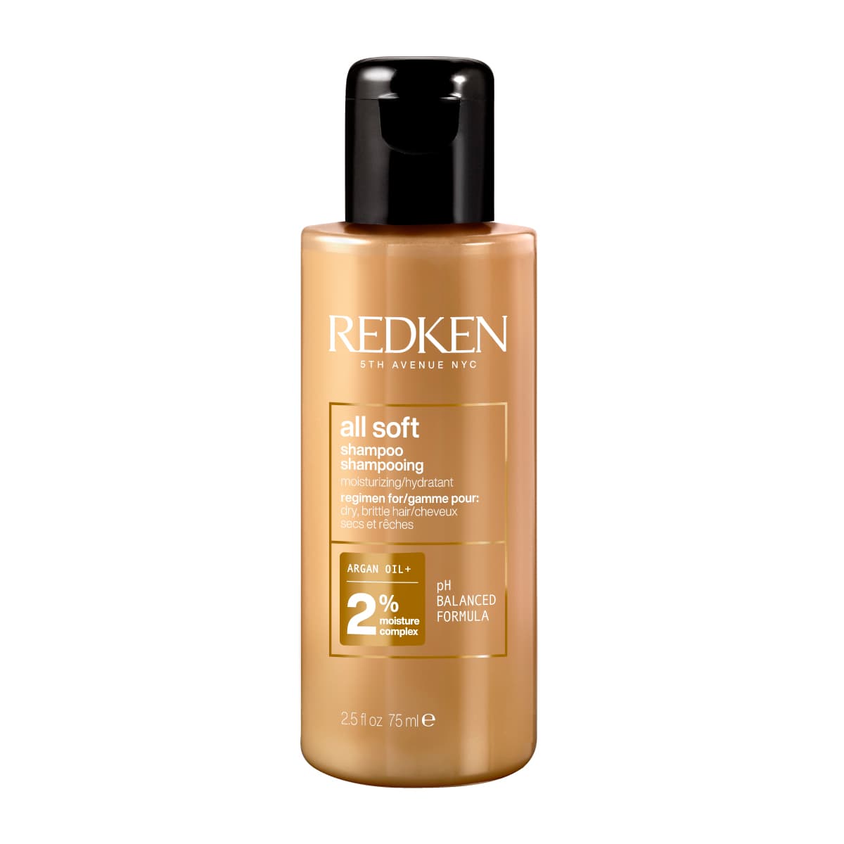 Redken All Soft Σαμπουάν Απαλότητας Και Λάμψης Για Αφυδατωμένα Μαλλιά 75ml 1