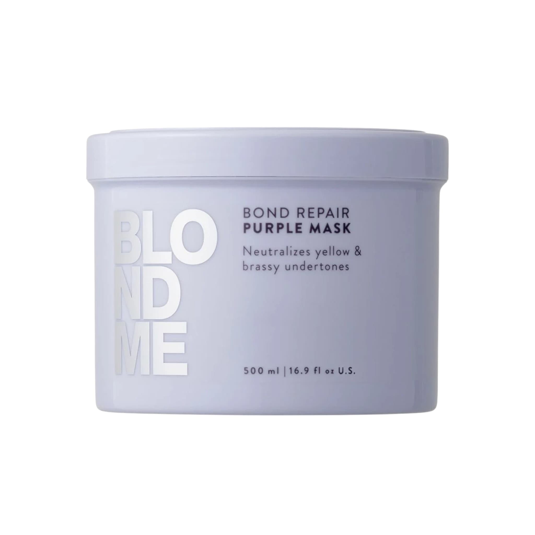 Schwarzkopf Professional Blondme Bond Repair Purple Mask Μάσκα Με Μωβ Χρωστική Για Βαμμένα Ξανθά Μαλλιά 500ml 1