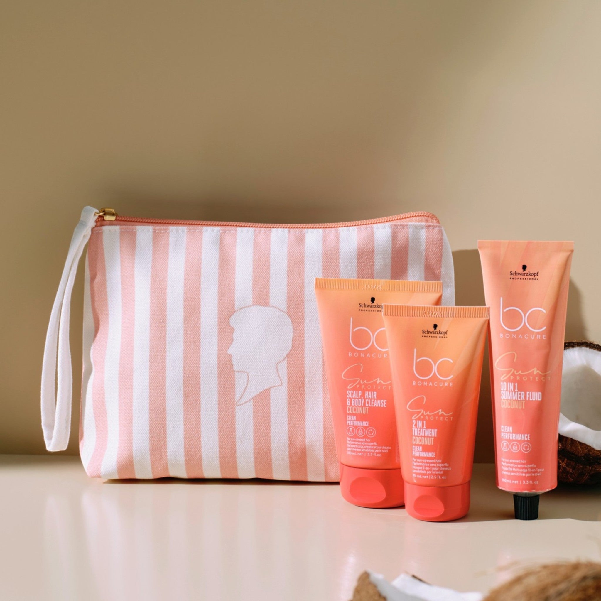 Schwarzkopf Professional BC Bonacure Sun Protect Καλοκαιρινό Σετ Μαλλιών (Cleanse 100ml, 2-In-1 Treatment 75ml, 10-In-1 S 2