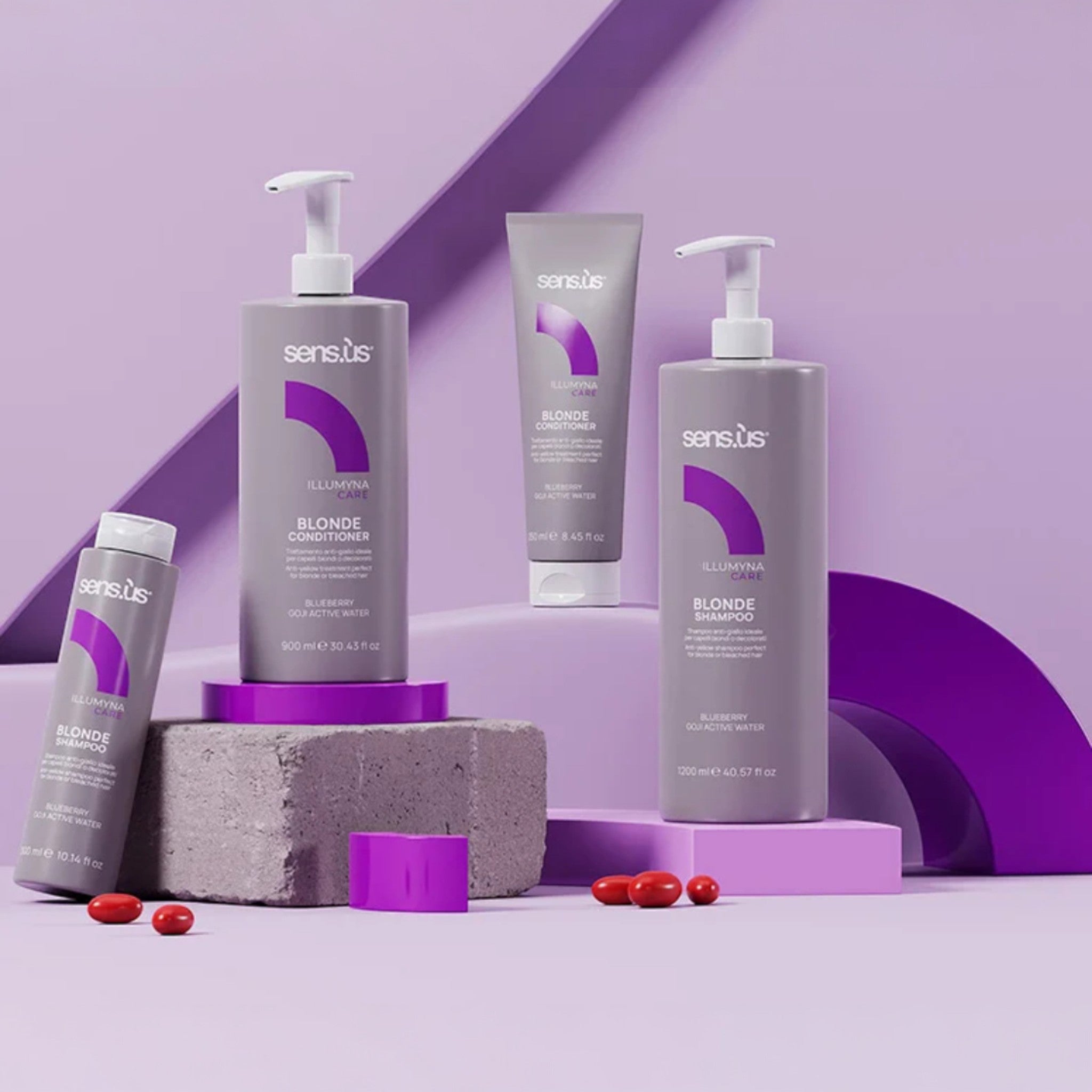 Sensus Illumyna Care Blonde Conditioner με Μωβ Χρωστική για Ξανθά Μαλλιά 250ml 2