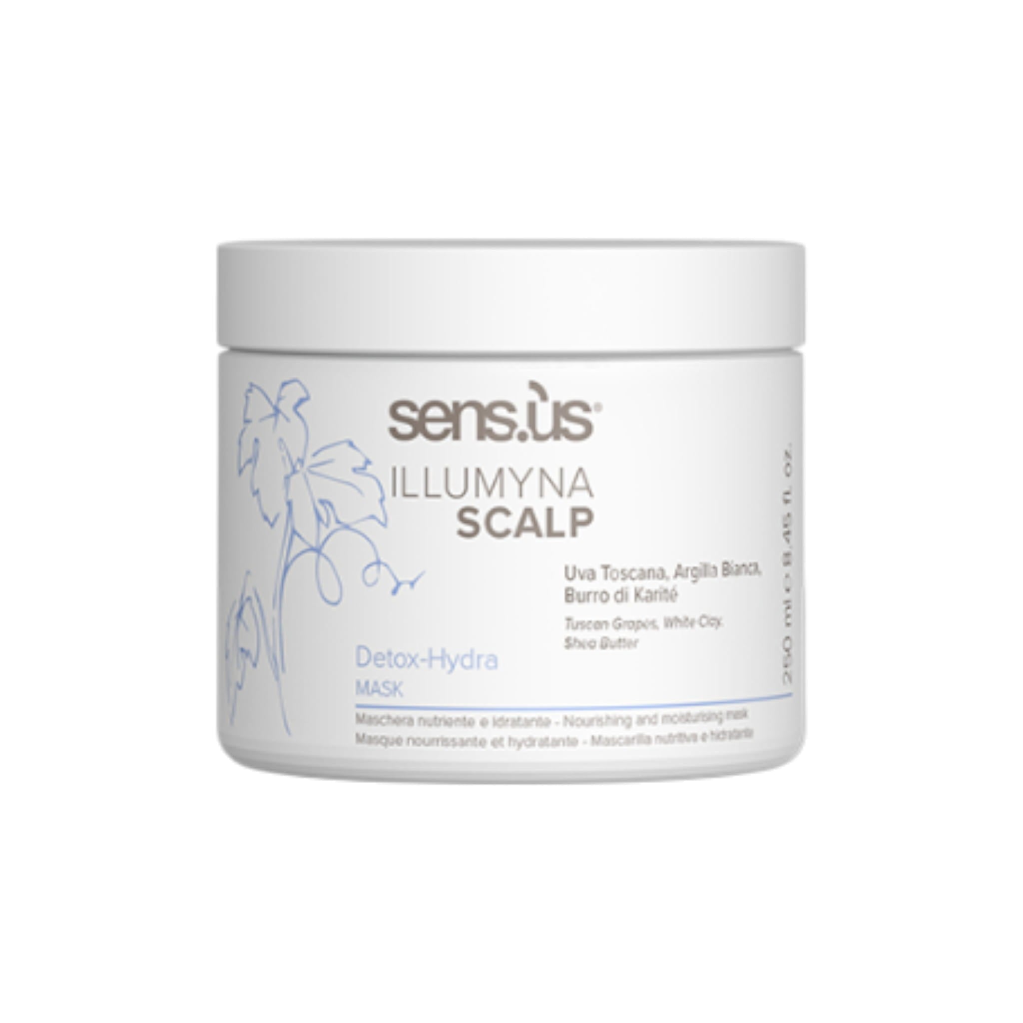 Sensus Illumyna Scalp Detox-Hydra Μάσκα Μαλλιών για Αποτοξίνωση και Ενυδάτωση 250ml 1