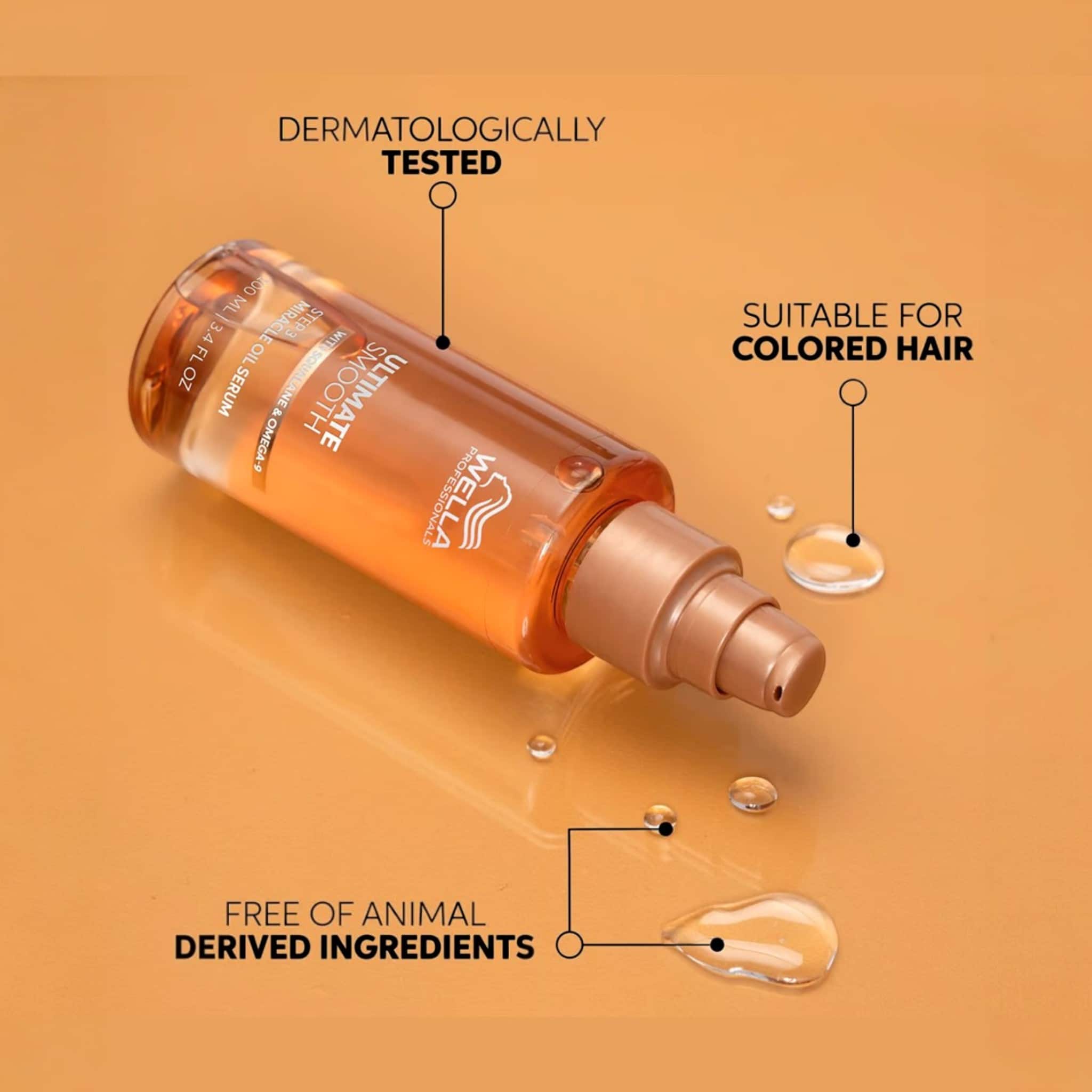 Wella Professionals Ultimate Smooth Miracle Oil Serum Ελιξίριο Λείανσης για Μαλλιά με Φριζάρισμα 30ml