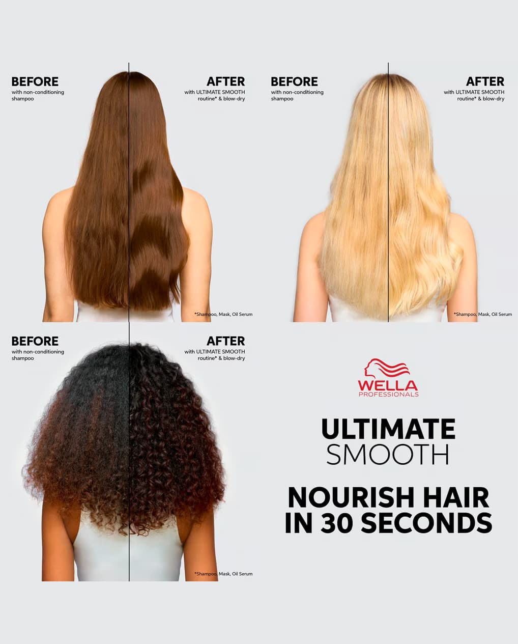 Wella Professionals Ultimate Smooth Miracle Oil Serum Ελιξίριο Λείανσης για Μαλλιά με Φριζάρισμα 30ml