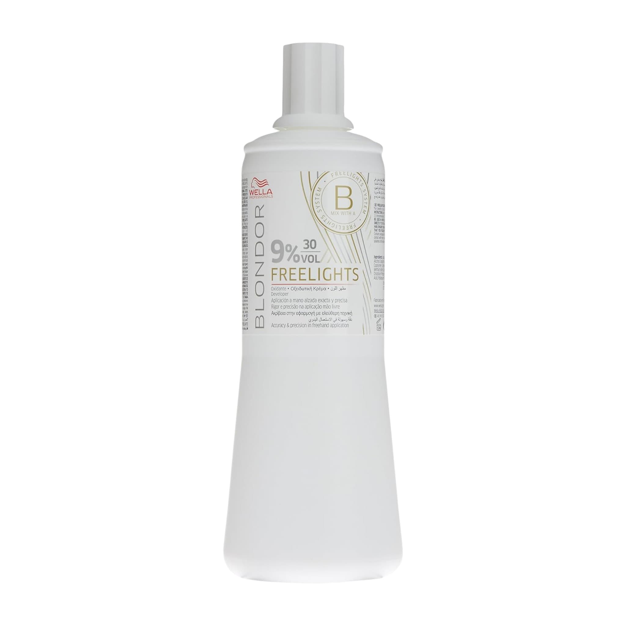 Wella Professionals Blondor Freelights Οξειδωτική Κρέμα 30vol 9% 1000mlΤο Wella Professionals Blondor Freelights 20vol 6% είναι 1
