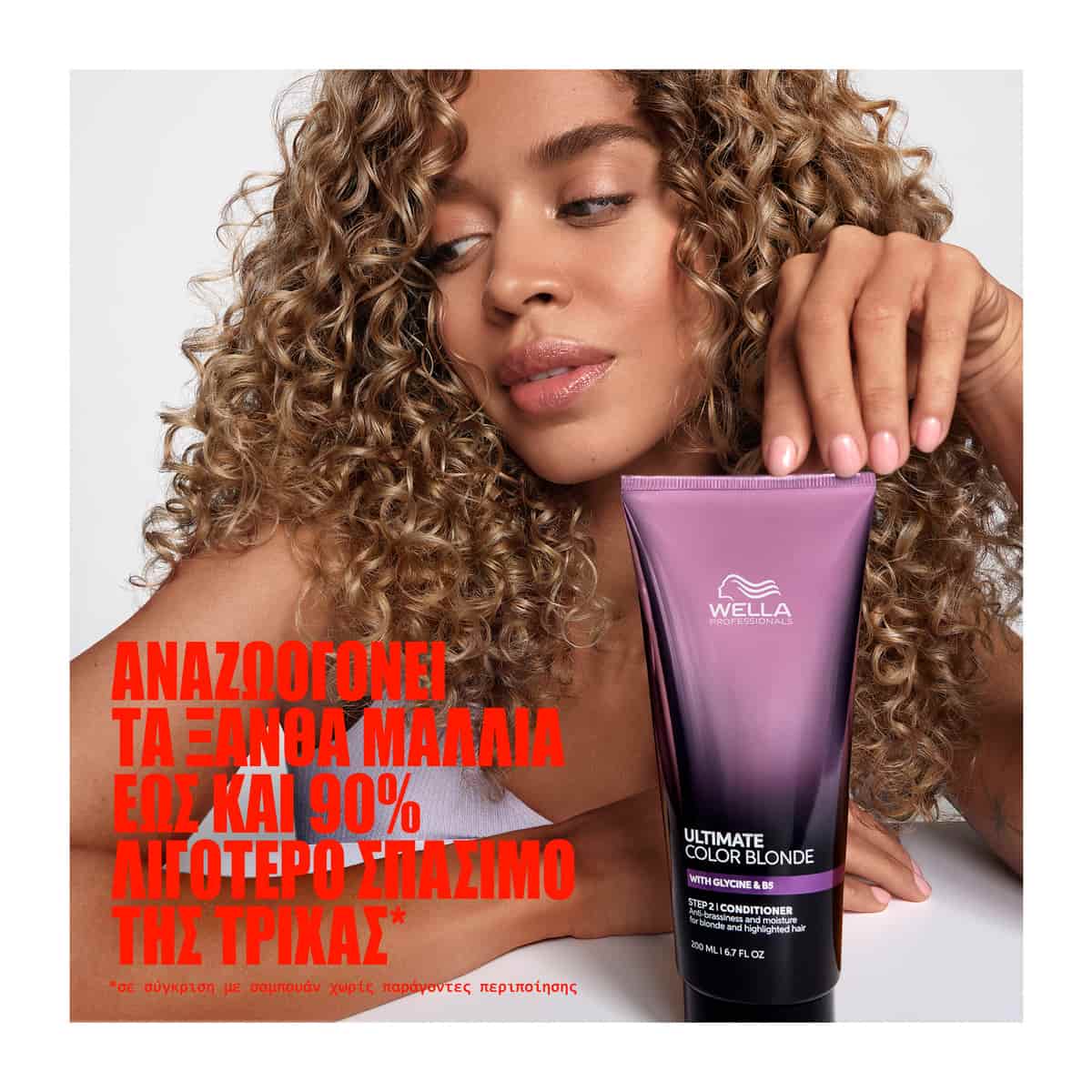 Wella Professionals Ultimate Color Blonde Conditioner Ενυδατικό Conditioner για Ξανθά Μαλλιά 200ml 3