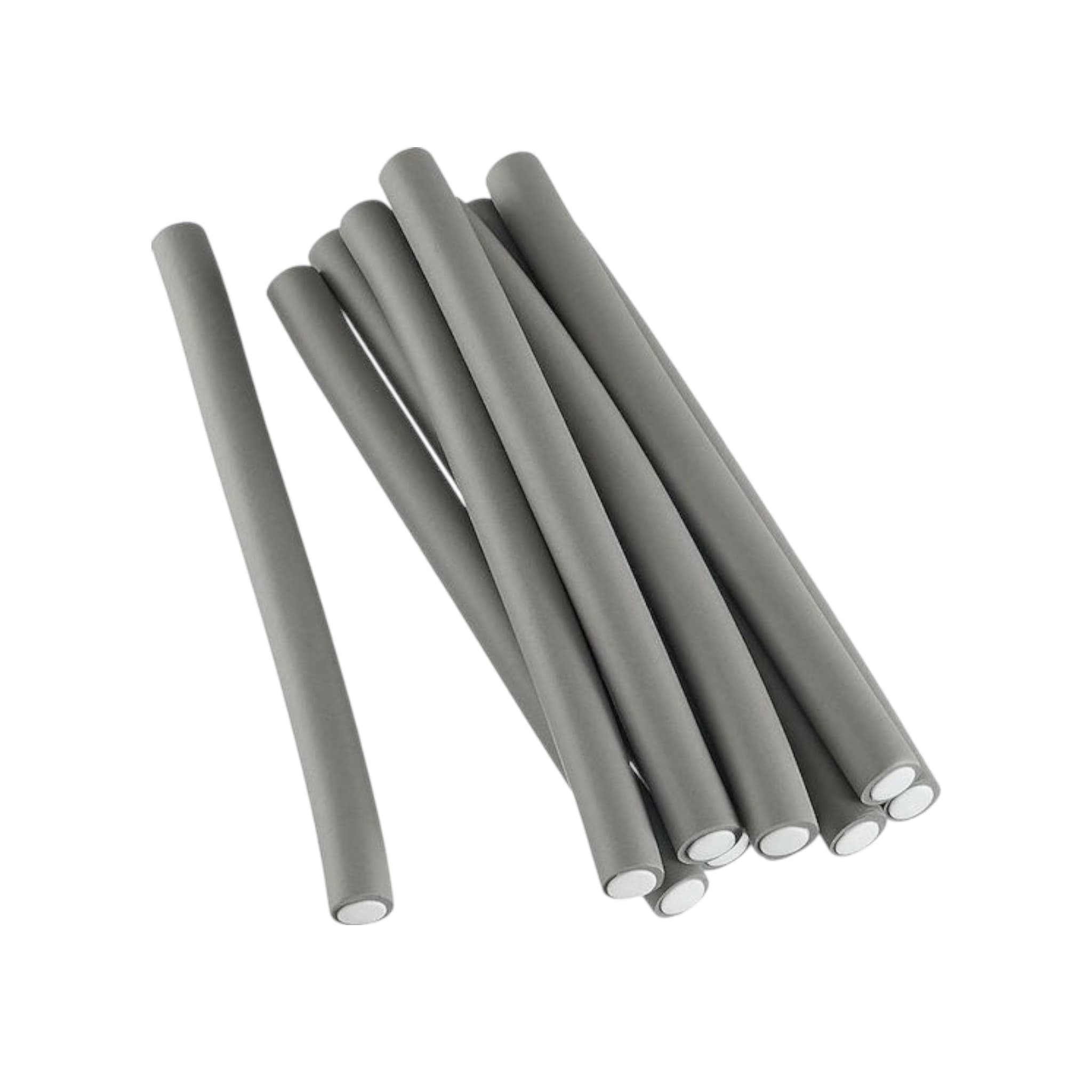 Flex Rollers Εύκαμπτα Ρολει μαλλιών Σε Γκρι Χρώμα 18inc/2.50cm 10τμχ