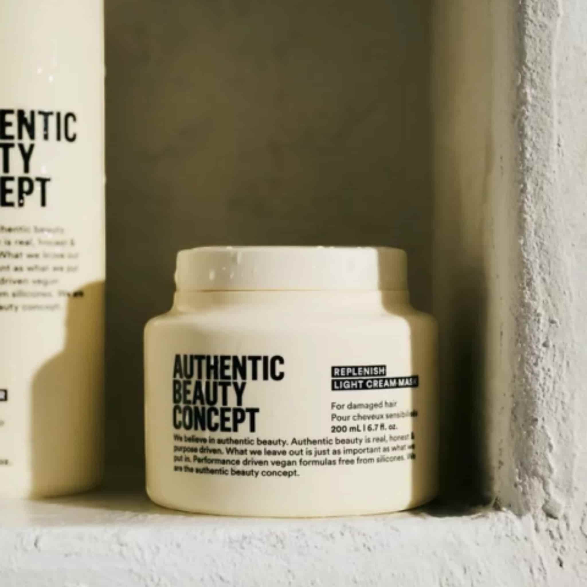 Authentic Beauty Concept Replenish Light Cream Mask Μάσκα Επανόρθωσης για Λεπτά Ταλαιπωρημένα Μαλλιά 200ml 3