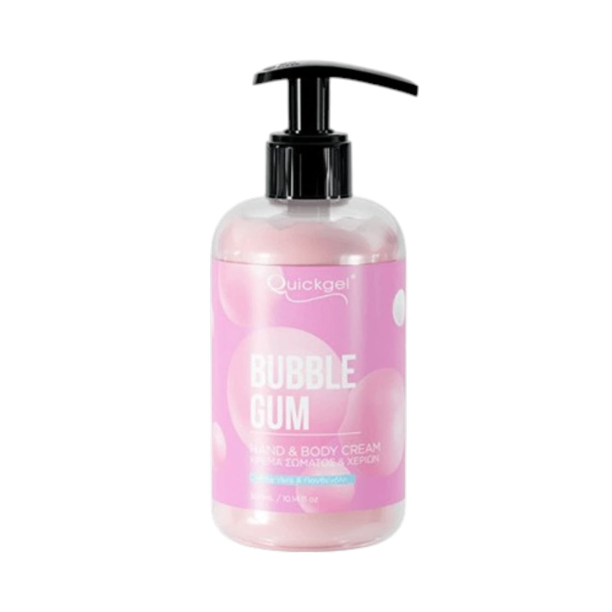 Quickgel Bubble Gum Hand And Body Cream Ενυδατική Κρέμα για το Σώμα και τα Χέρια 300ml 1