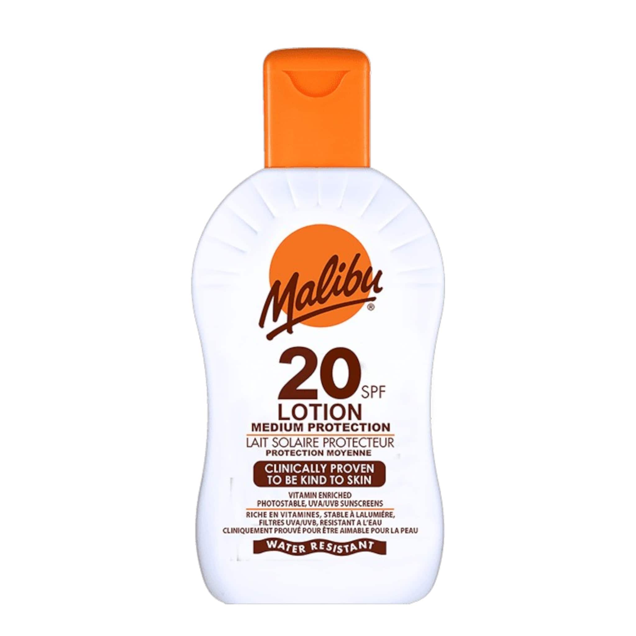 Malibu Lotion Protection Αντηλιακή Αδιάβροχη Λοσιόν για το Σώμα με SPF20 100ml 1