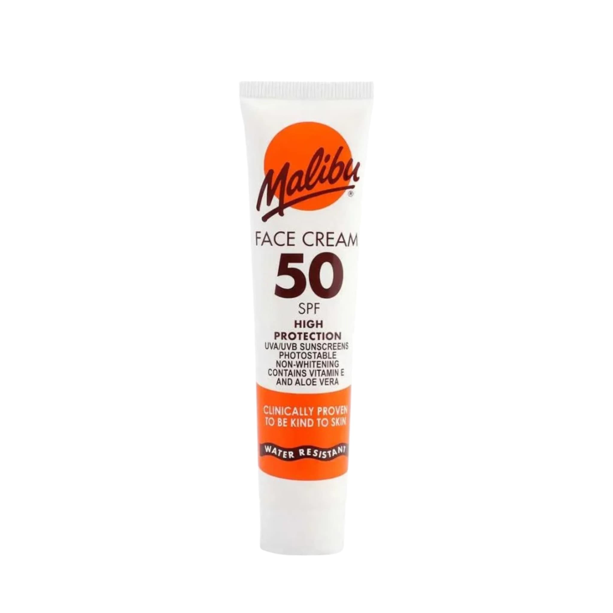 Malibu Face Cream Αντηλιακή Κρέμα Προσώπου με SPF50 40ml 1