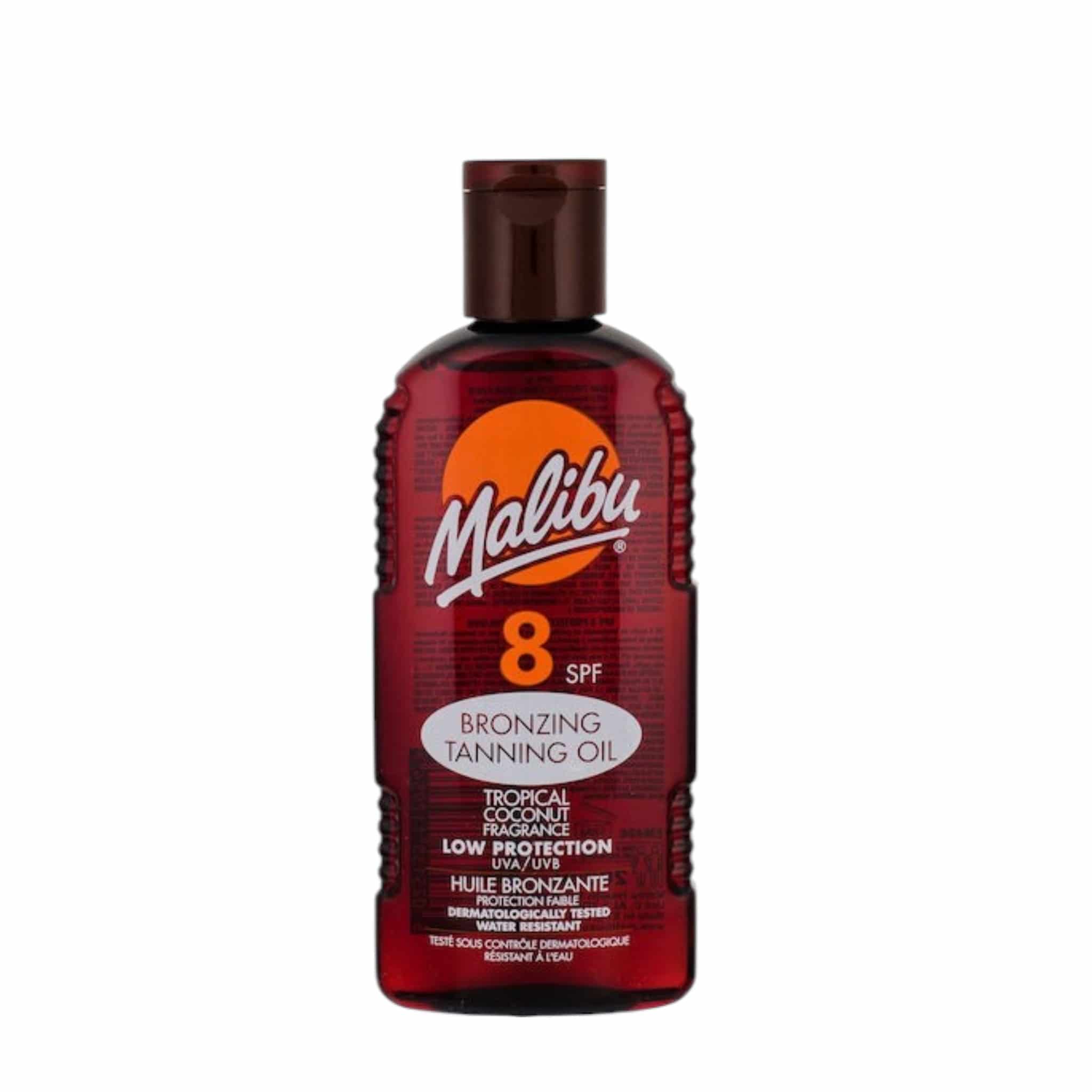 Malibu Bronzing & Tanning Oil SPF8 Λάδι Μαυρίσματος 200ml 1
