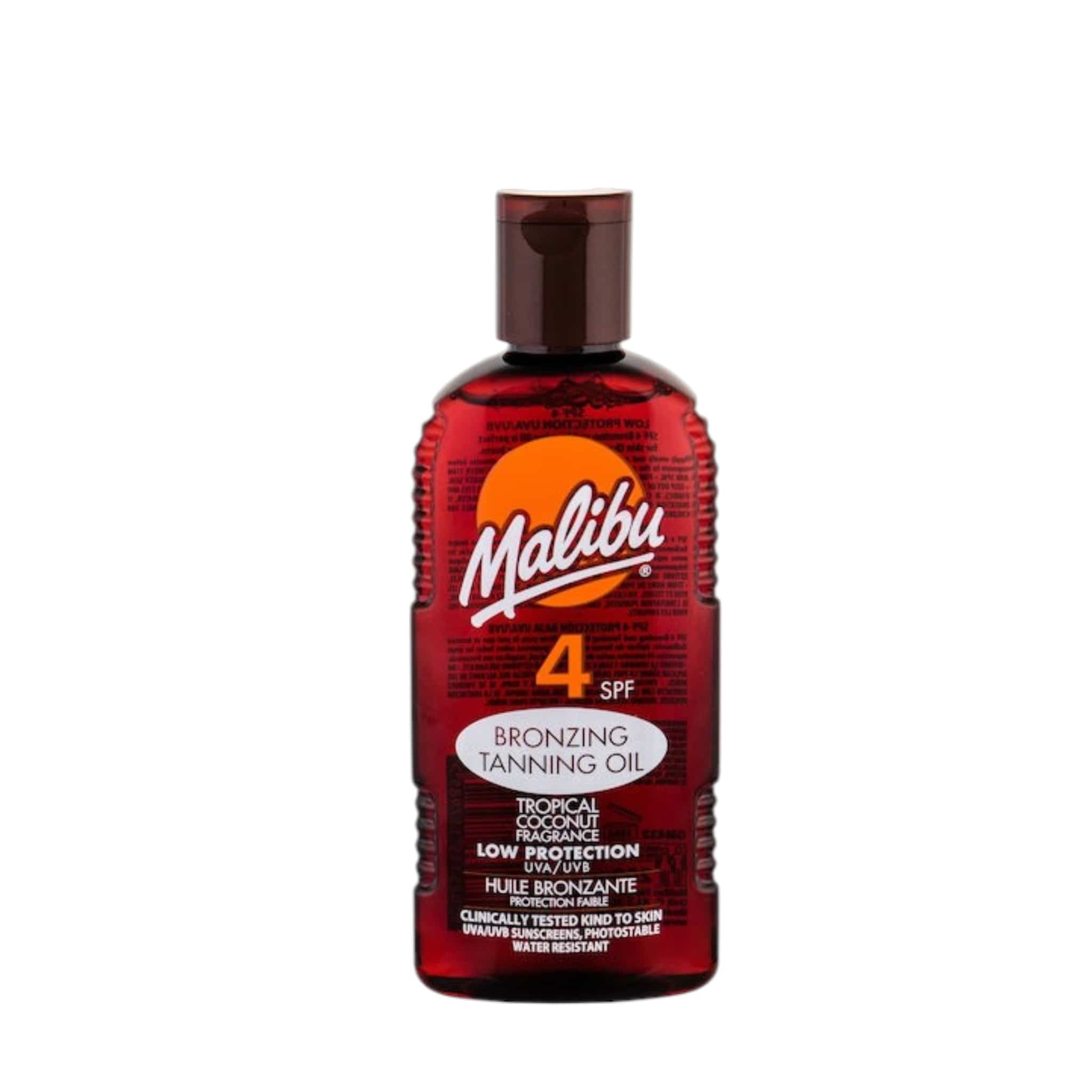 Malibu Bronzing & Tanning Oil SPF4 Λάδι Μαυρίσματος 200ml 1