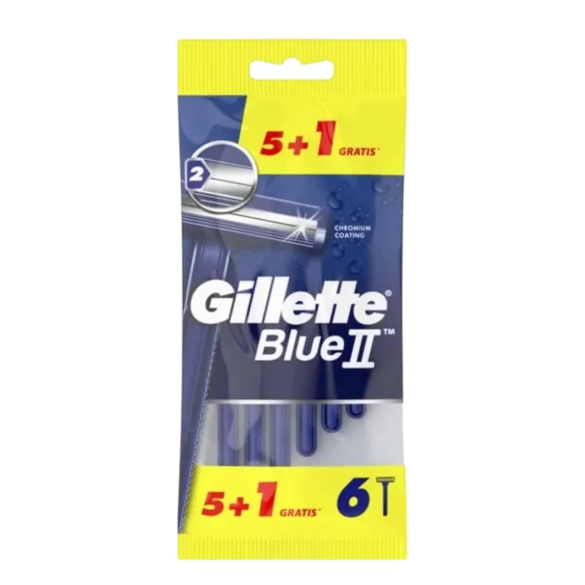 Gillette Blue II Ξυραφάκια Μιας Χρήσης με Δύο Λεπίδες 6τμχ 1