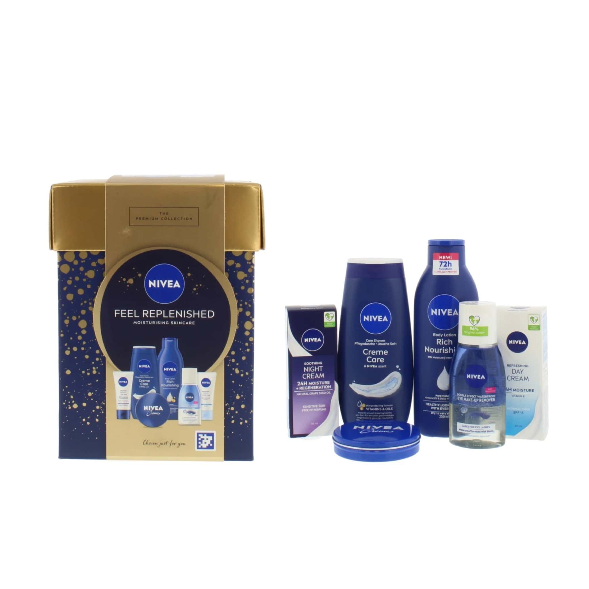 Nivea Feel Replenished Σετ Περιποίησης για Ενυδάτωση 6τμχ 1