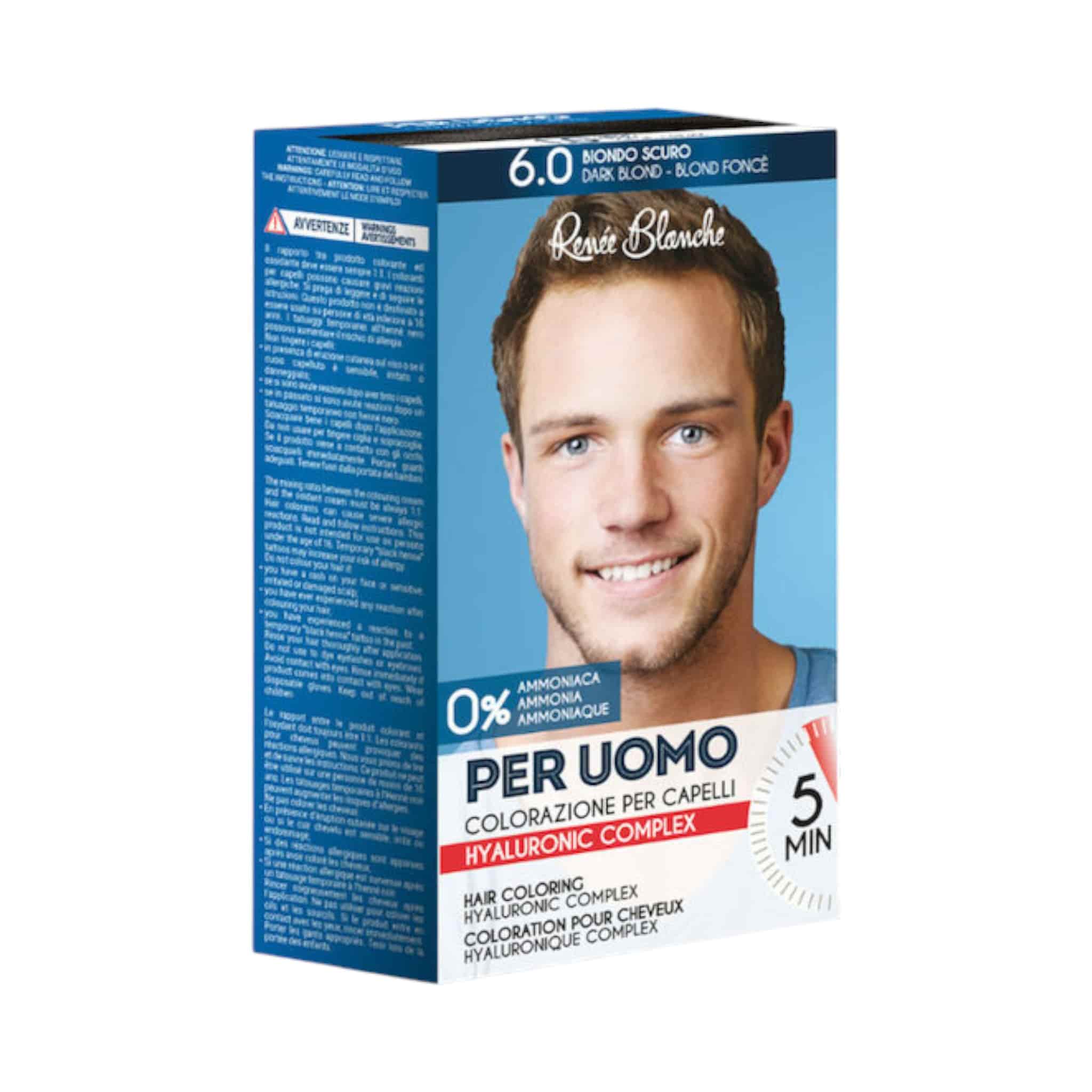 Renee Blanche Per Uomo Kit Βαφής Μαλλιών για Άνδρες 6.0 Ξανθό Σκούρο 1