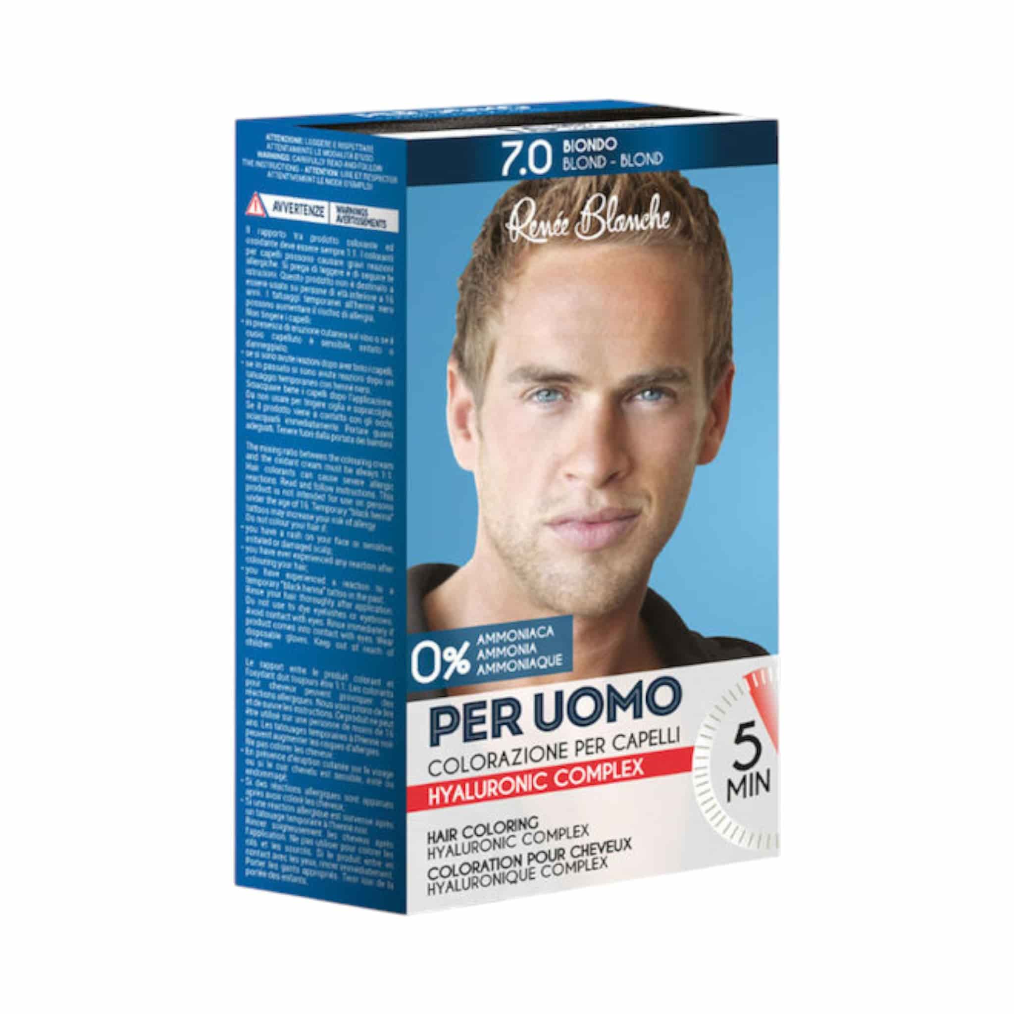 Renee Blanche Per Uomo Kit Βαφής Μαλλιών για Άνδρες 7.0 Ξανθό 1