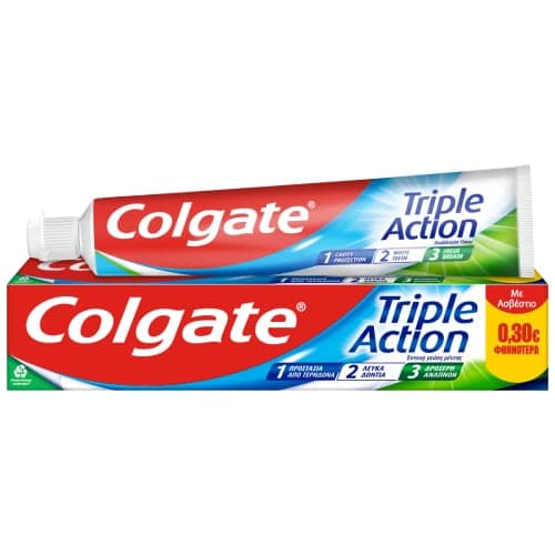 Colgate Triple Action Οδοντόκρεμα Κατά της Τερηδόνας 100ml 1