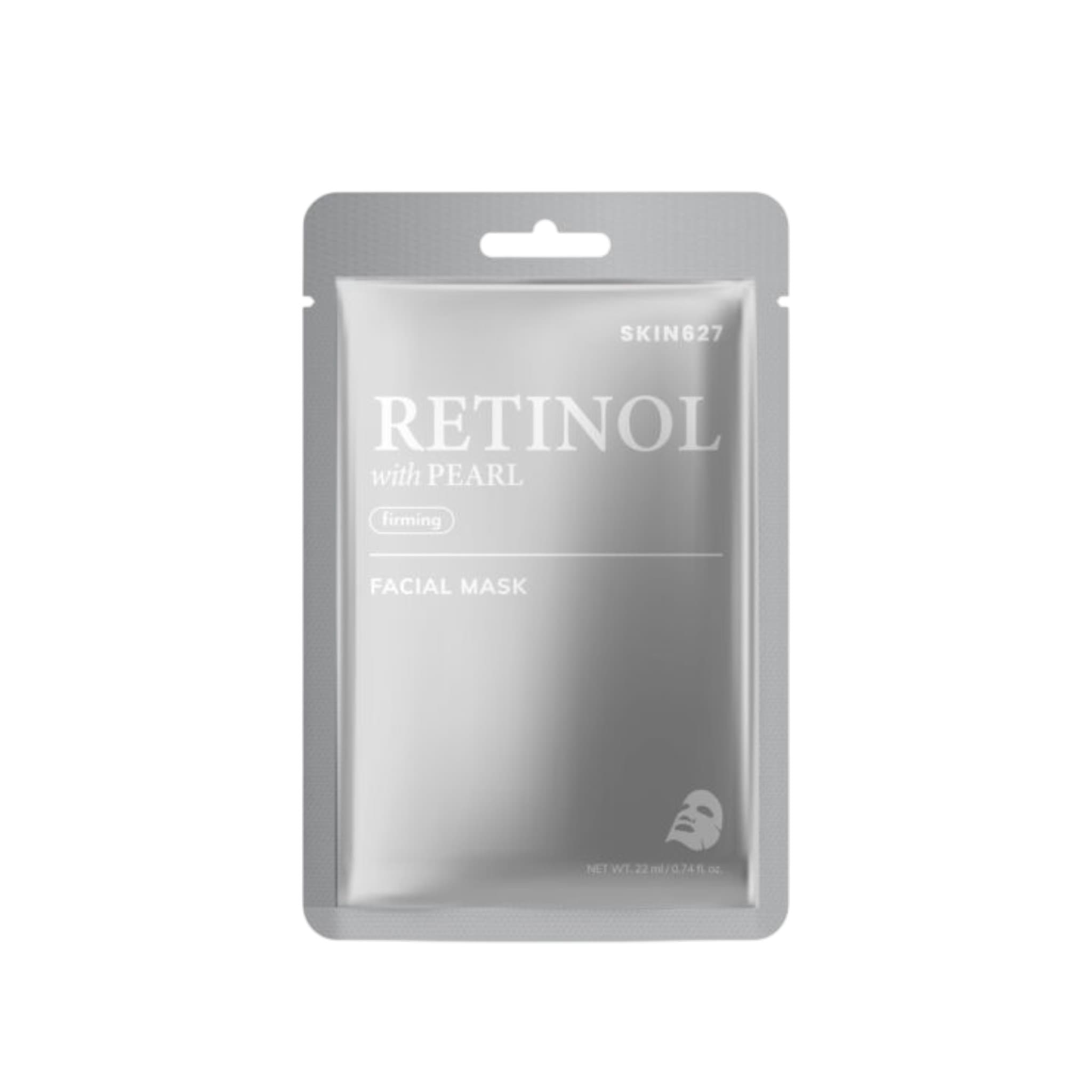 SKIN627 Retinol with Pearl Sheet Mask Μάσκα Προσώπου Αναζωογόνησης & Λάμψης 22ml 1