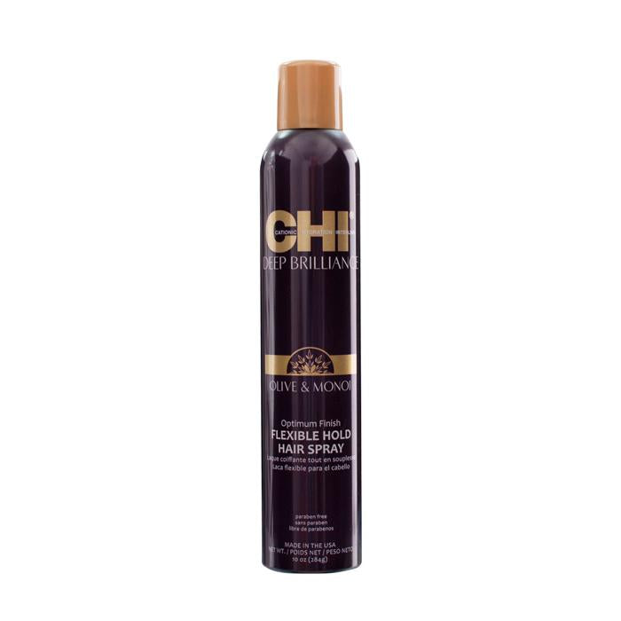 CHI Deep Brilliance Olive &amp; Monoi Optimum Finish Flexible Hold Hair Spray 284gr