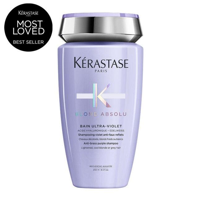 Kerastase Blond Absolu Bain Ultra-Violet Σαμπουάν Με Μωβ Χρωστική Για Βαμμένα Ξανθά Μαλλιά 250ml