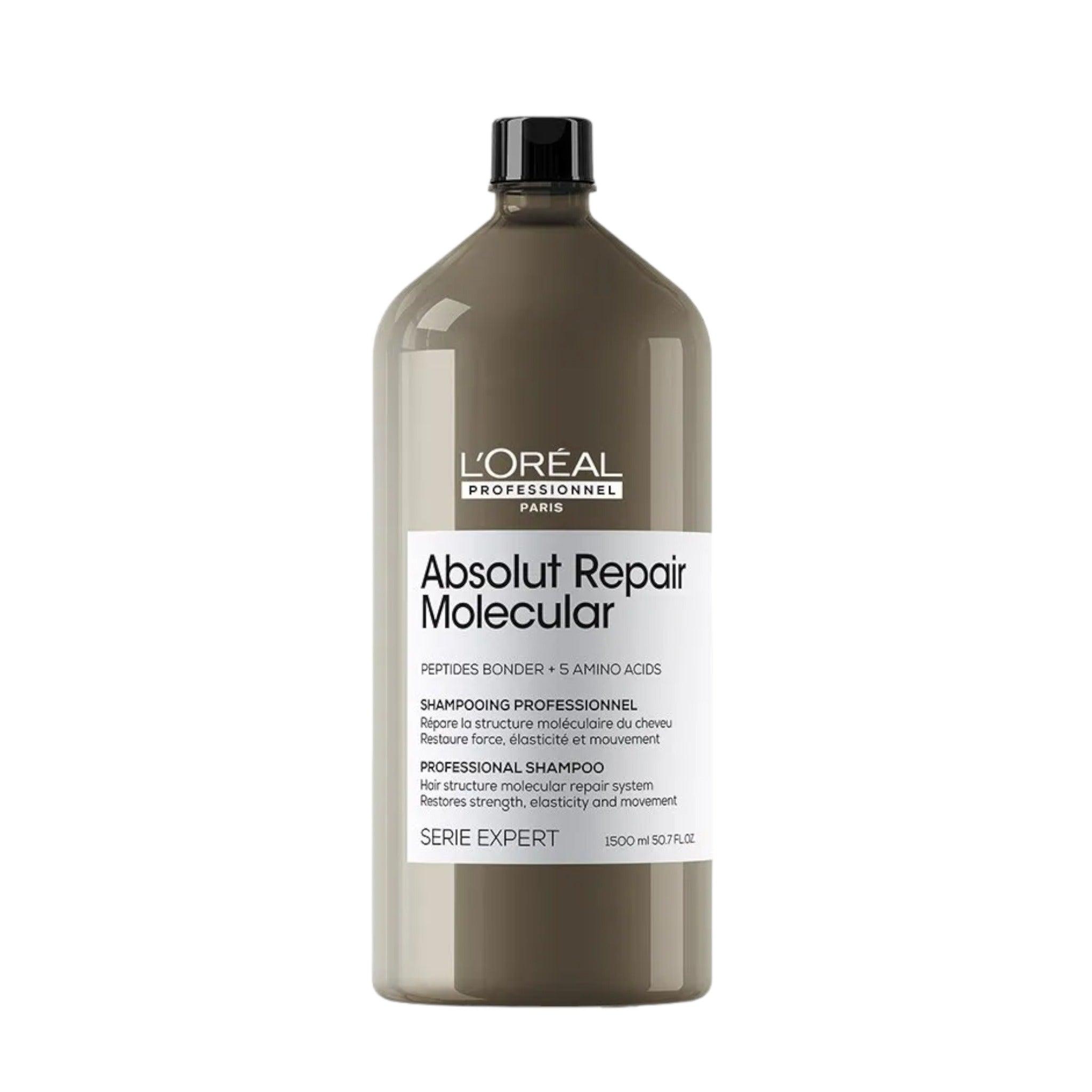 L'Oreal Professionnel Absolut Repair Molecular Σαμπουάν Μοριακής Επανόρθωσης Χωρίς Θειικά 'Αλατα για Ταλαιπωρημένα Μαλλιά 1500ml