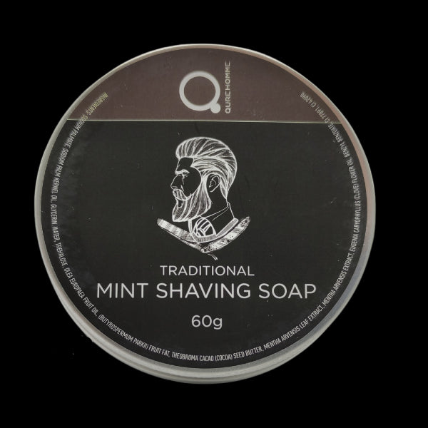 Qure Homme Traditional Mint Shaving Soap 60gr
