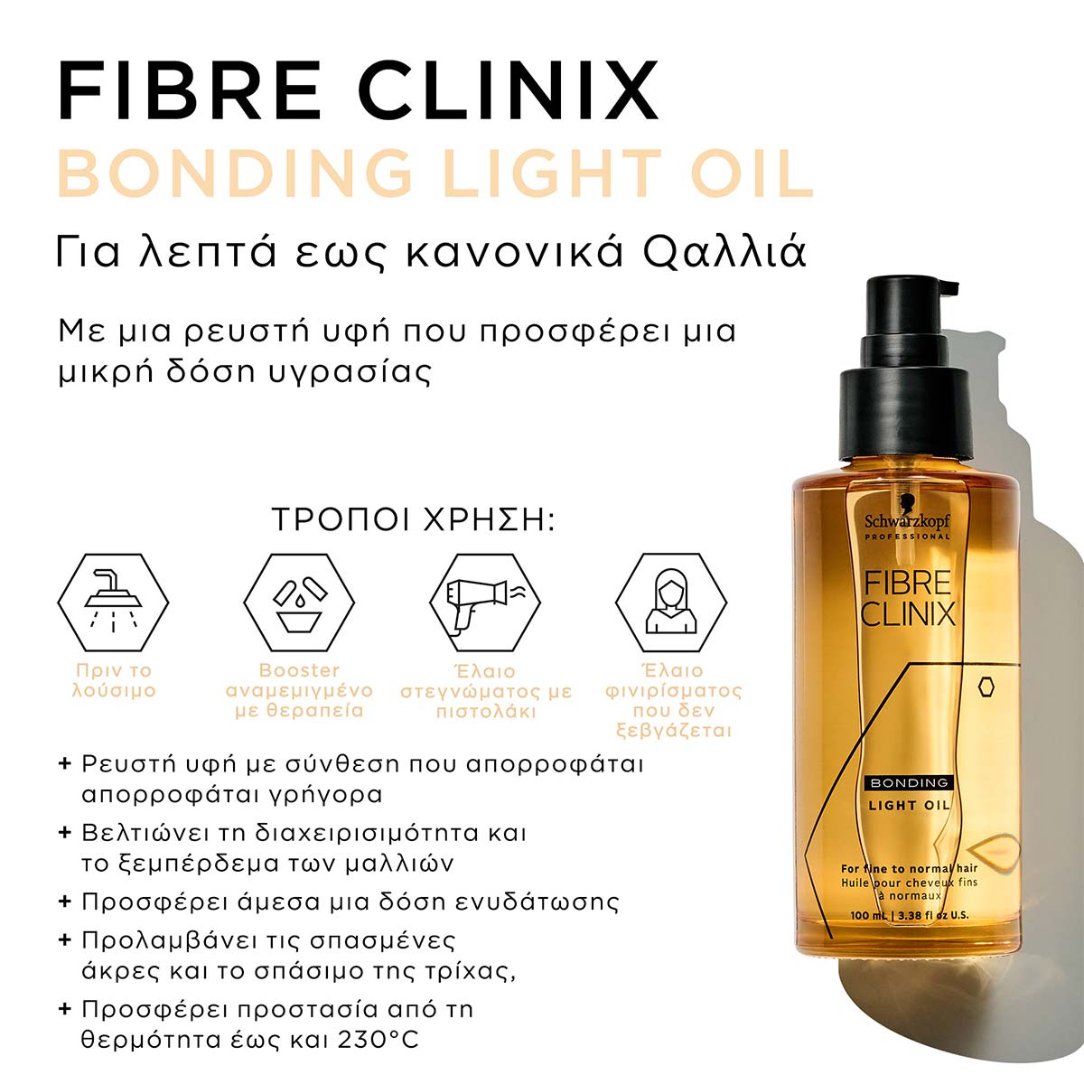 Schwarzkopf Professional Fibre Clinix Bonding Light Oil 100ml