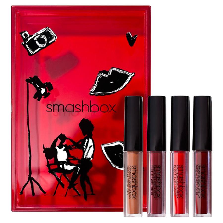 Smashbox Always On Liquid Lipstick Set (4 Travel Sizes)