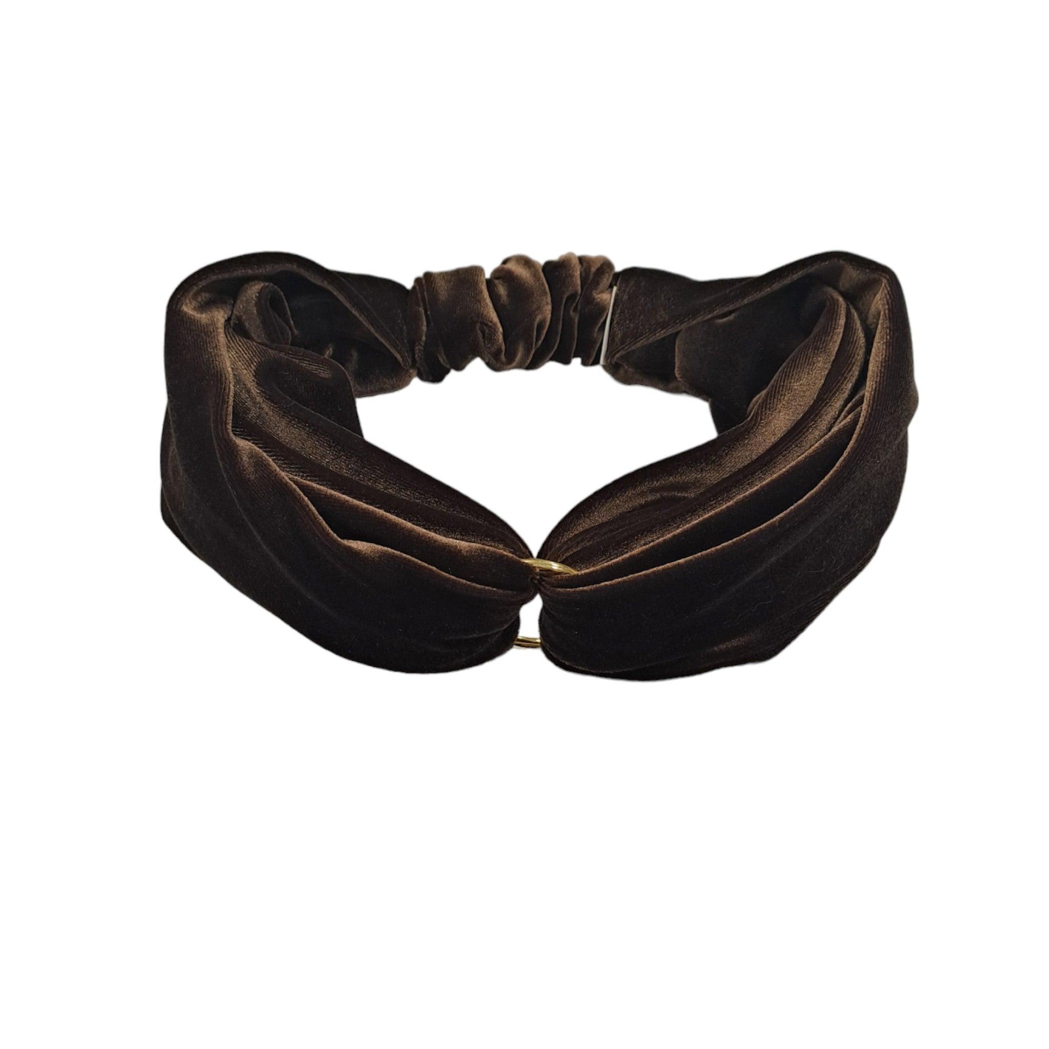 Strechibio Κορδέλα Βελουτέ με Μέταλο - Σοκολά