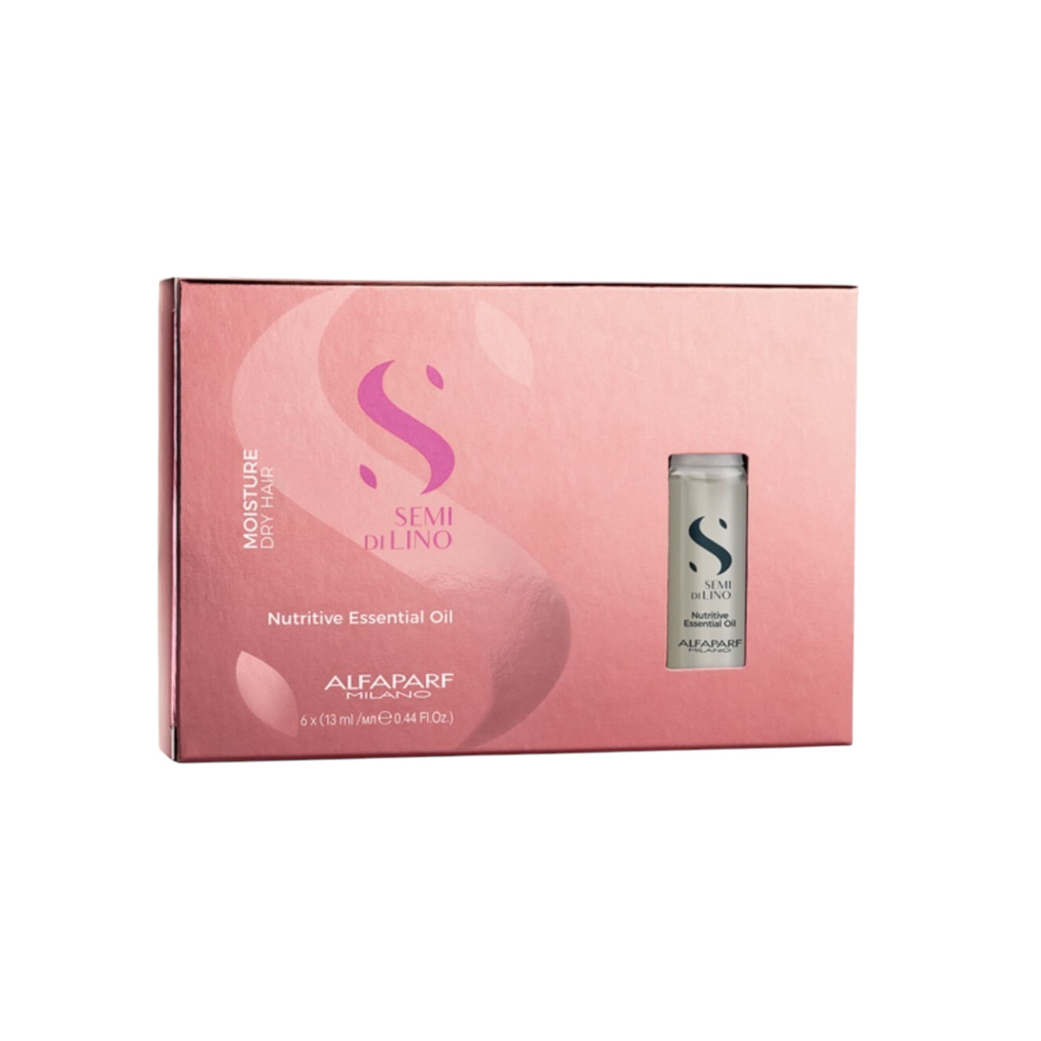 Alfaparf Milano Professional Semi Di Lino Moisture Αμπούλες Μαλλιών Αναδόμησης 6x13ml 1