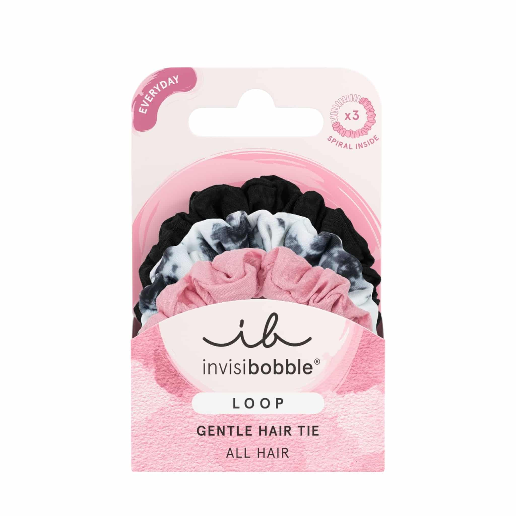 Invisibobble Sprunchie IB LOOP Be Gentle Black Pink 3τμχ