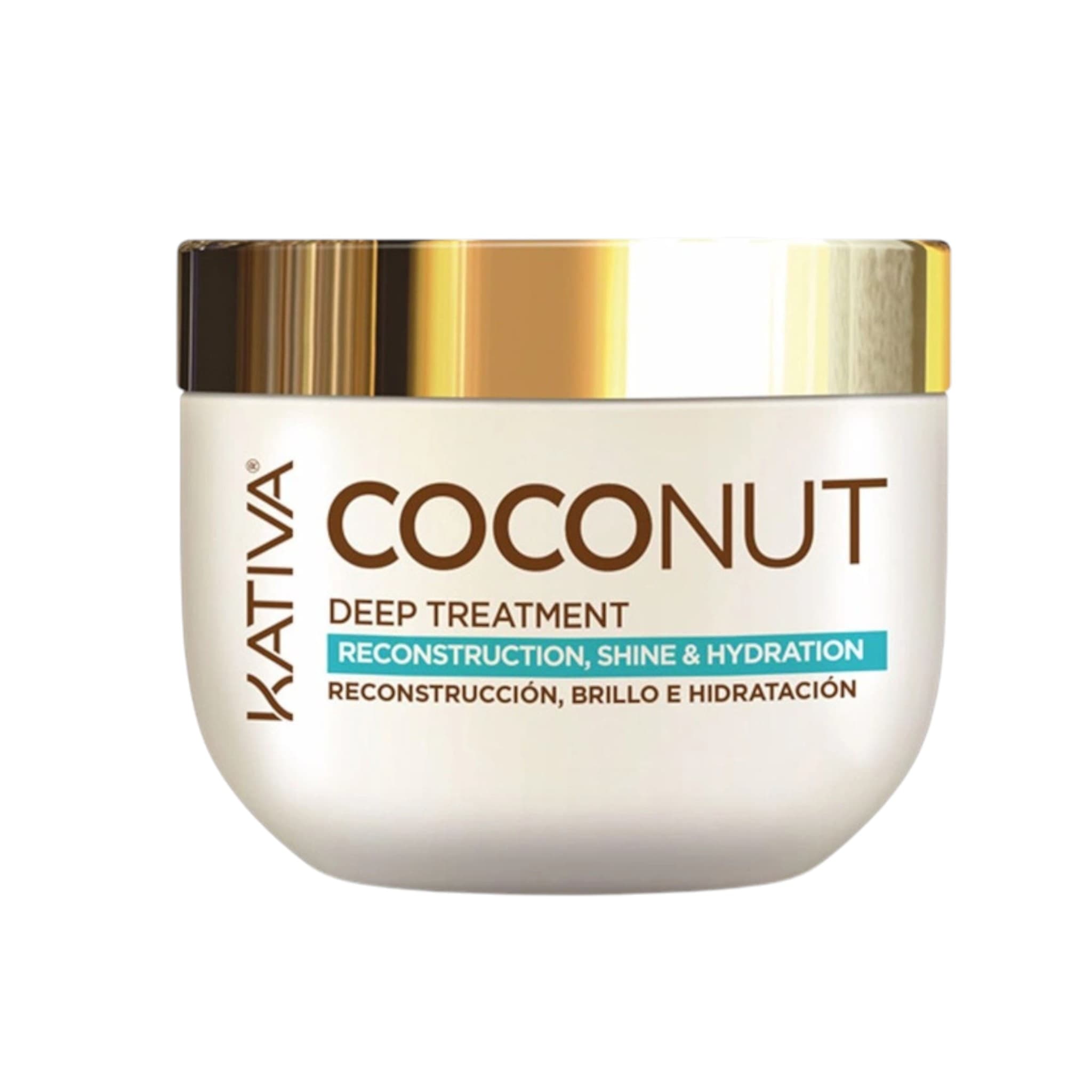 Kativa Coconut Deep Treatment Μάσκα Βαθιάς Περιποίησης με Ρετινόλη και Έλαιο Αμυγδάλου 300ml 1
