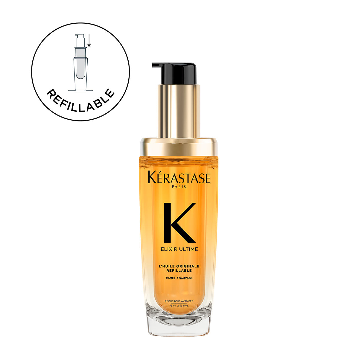 Kerastase Elixir Ultime Original Refillable &#39;Ελαιο Για Λαμπερά Μαλλιά 75ml