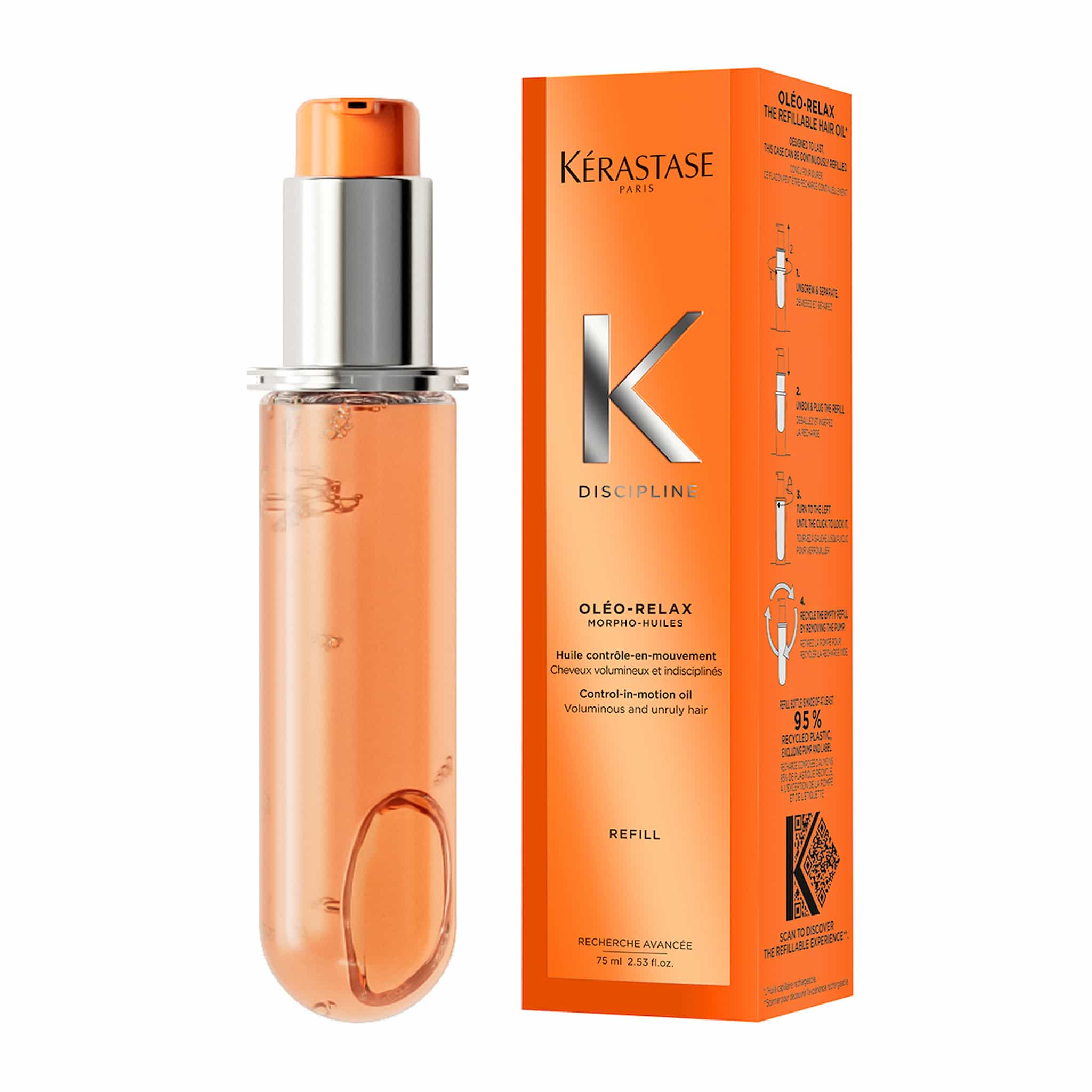 Kerastase Discipline L'Ηuile Oleo-Relax Refill Έλαιο για Ατίθασα Μαλλιά 75ml