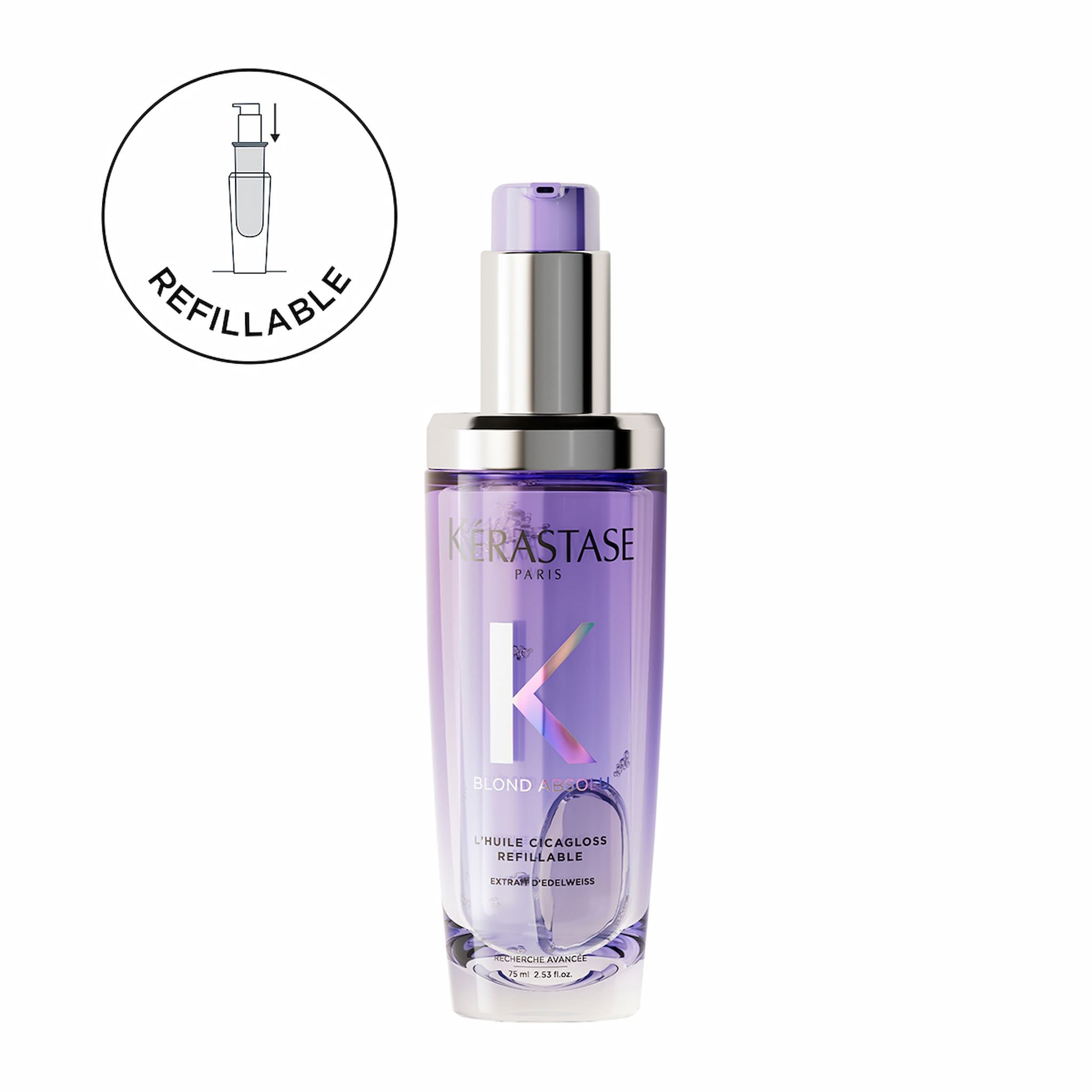 Kerastase Blond Absolu L'Ηuile Cicagloss Refillable Έλαιο για Ξανθά Μαλλιά 75ml